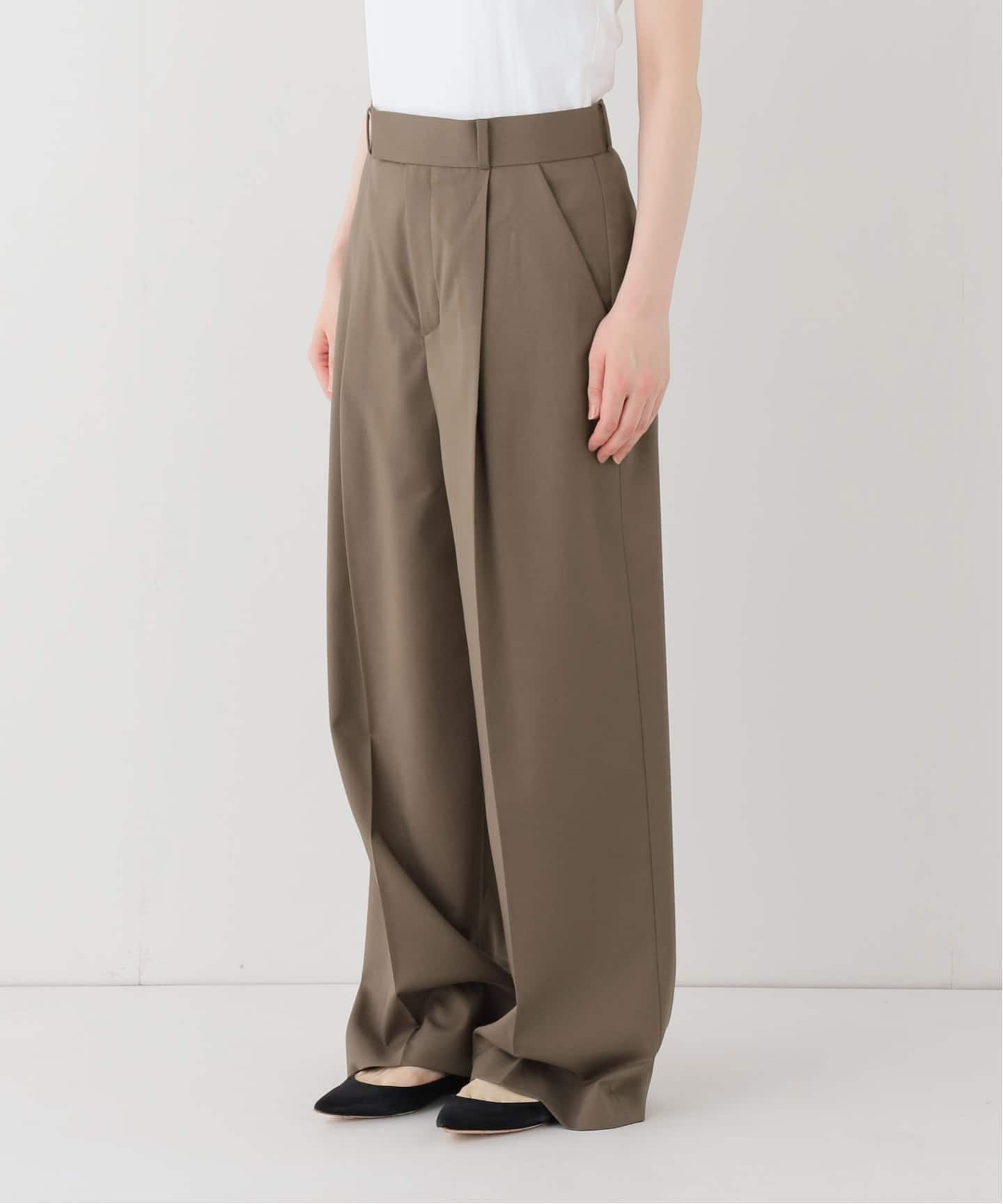 追加・セットアップ対応》エステルツイルストレッチスラックスパンツ