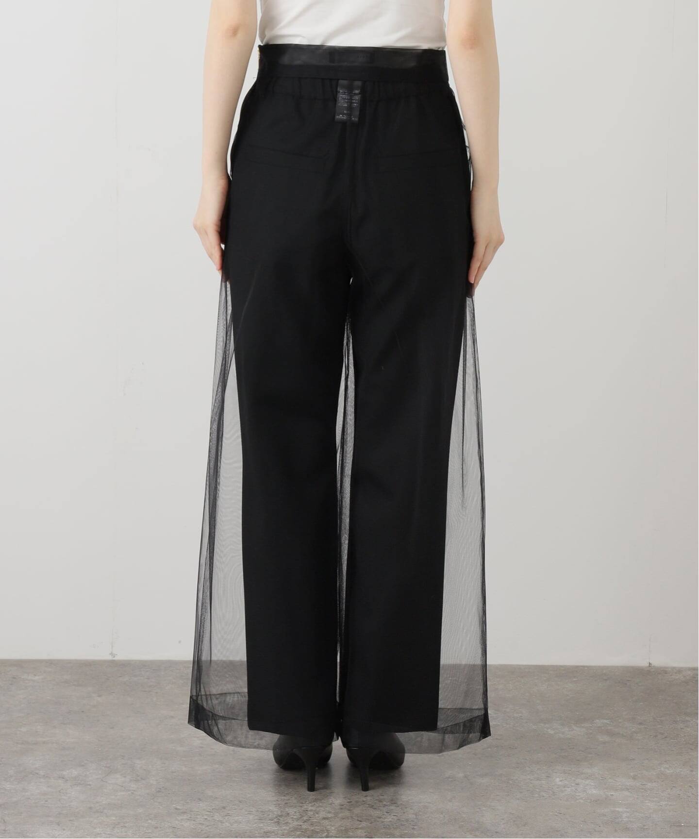 レイヤードチュールパンツ（スラックス）｜NOBLE（ノーブル）の通販