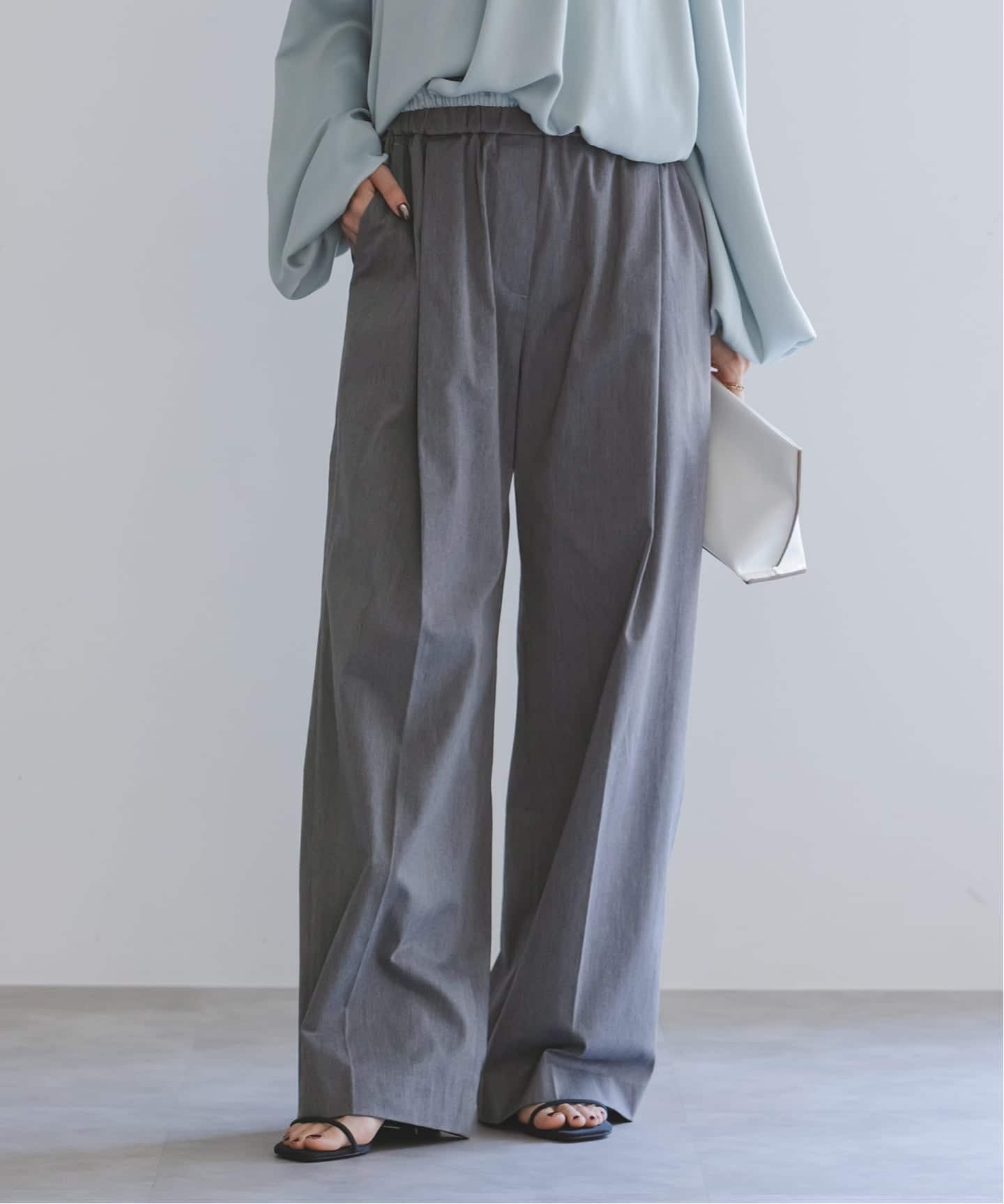 バックディテールツイルパンツ（スラックス）｜NOBLE（ノーブル）の