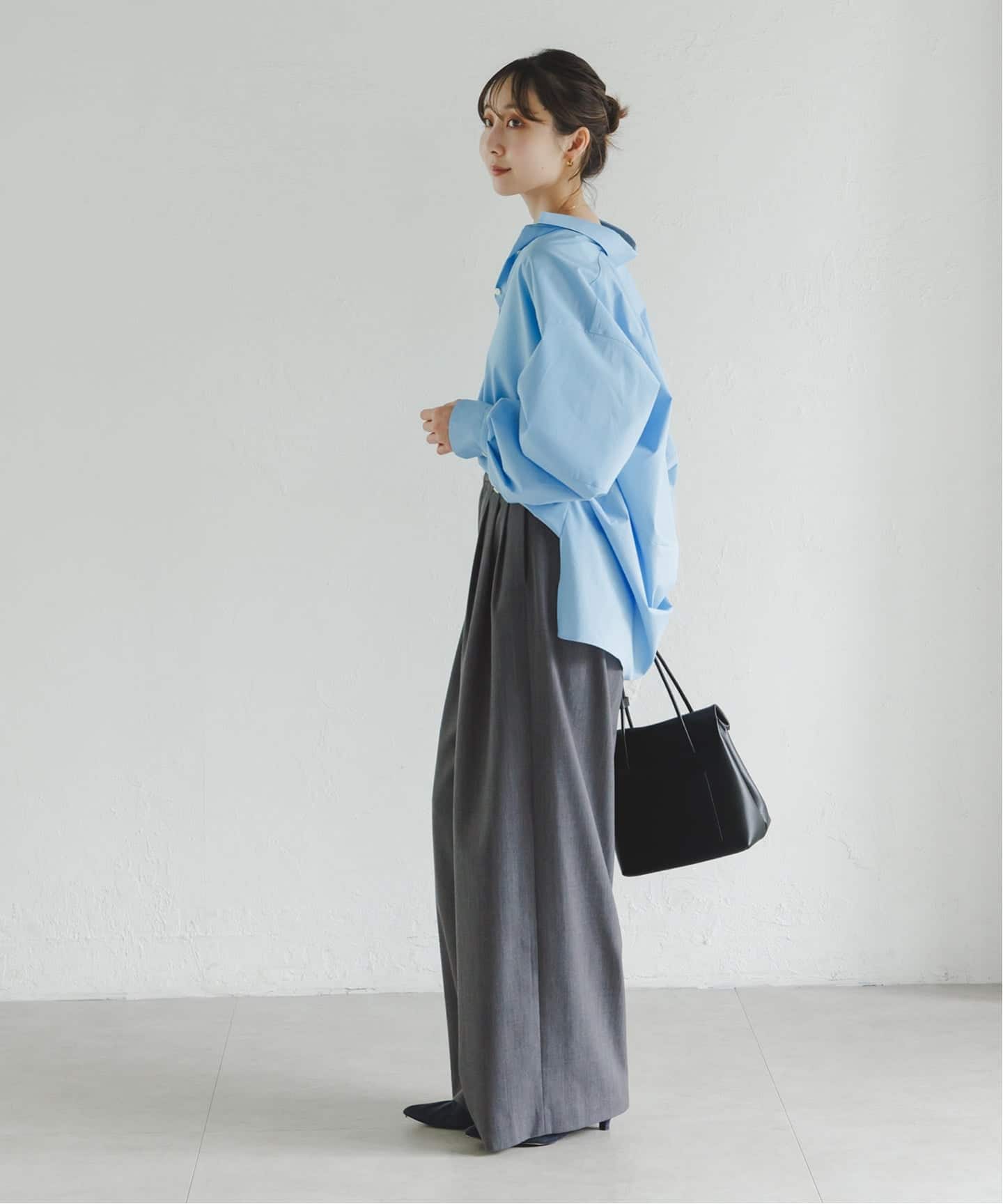 追加予約・新色あり》T/W3タックワイドパンツ（スラックス）｜NOBLE