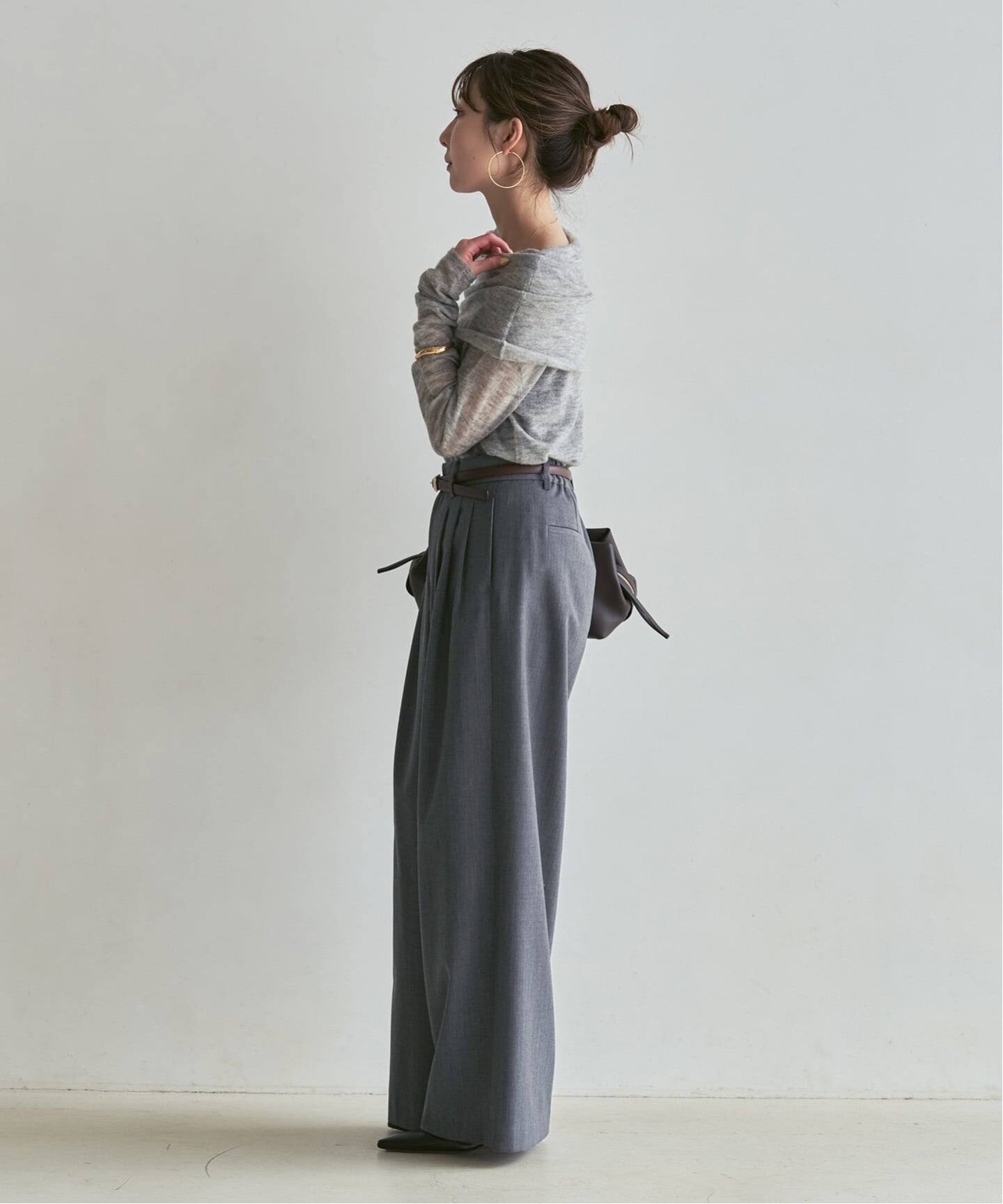 追加予約・新色あり》T/W3タックワイドパンツ（スラックス）｜NOBLE