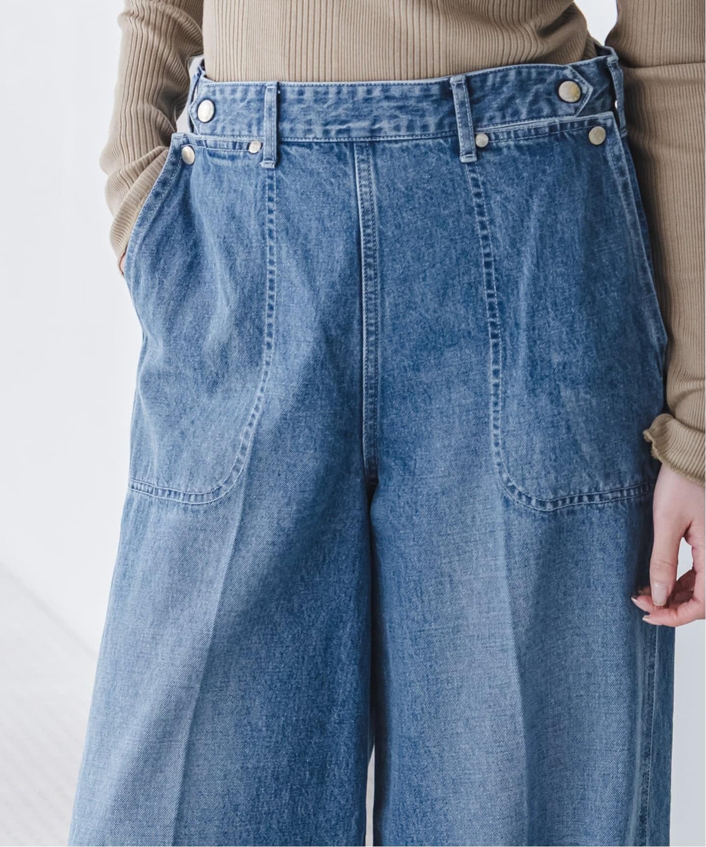 NOBLE別注》SERGE/サージ W SIDE ZIP PANTS（デニムパンツ・ジーンズ