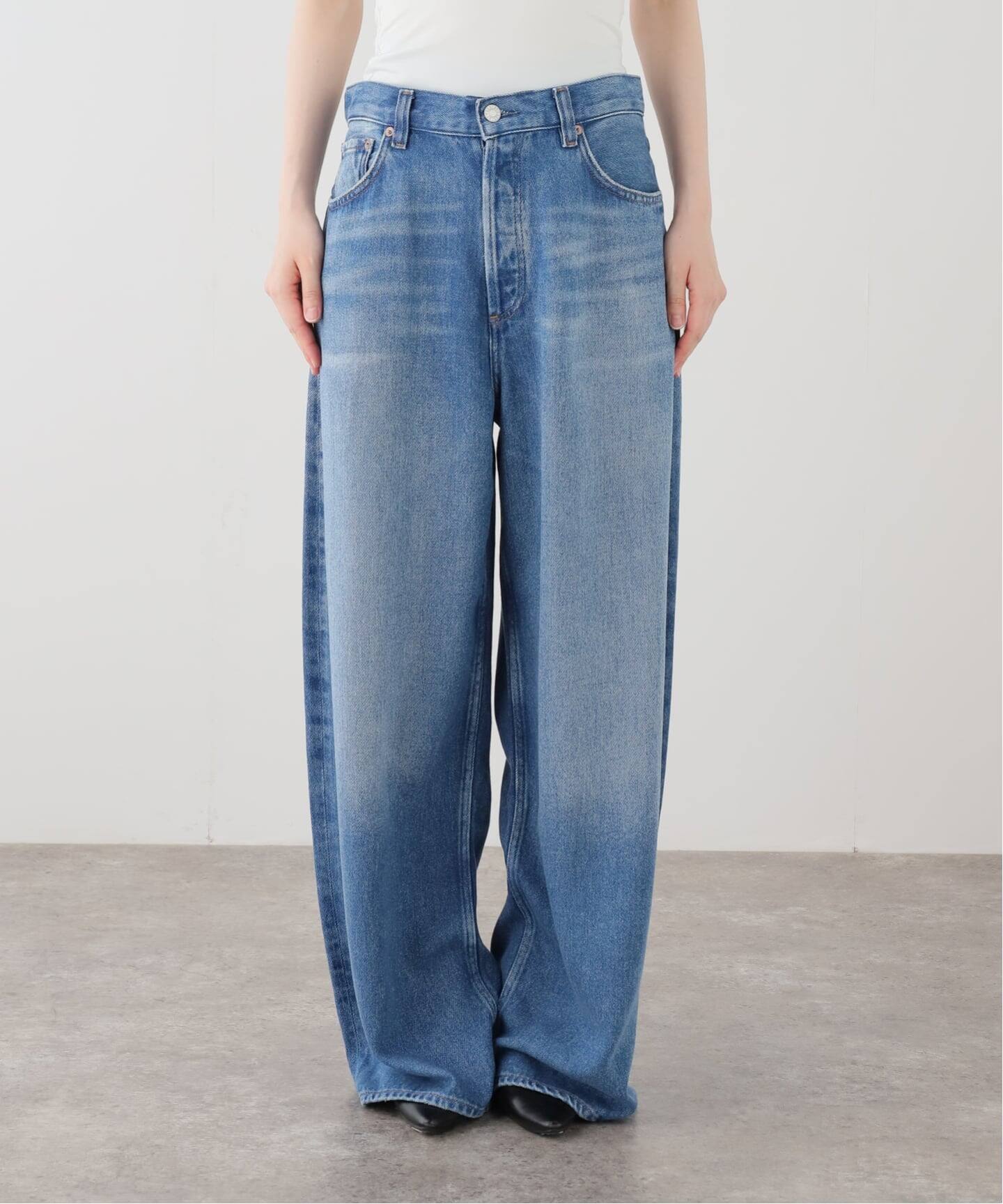 AGOLDE エーゴールドイー デニム ジーンズ 25 ライトブルー AGOLDE/エーゴールドイー ROUNDED BAGGY（デニムパンツ・ジーンズ