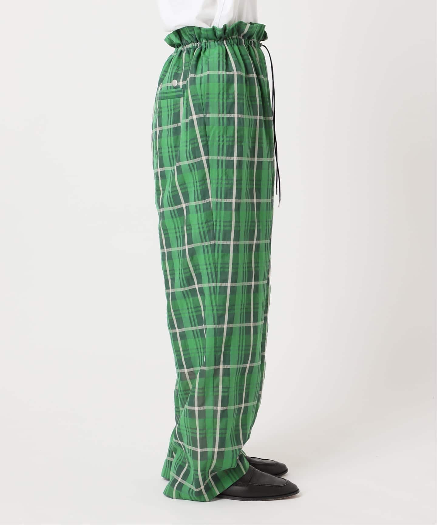 Check Drawstring Pants / チェックパンツ（その他パンツ）｜CALMER