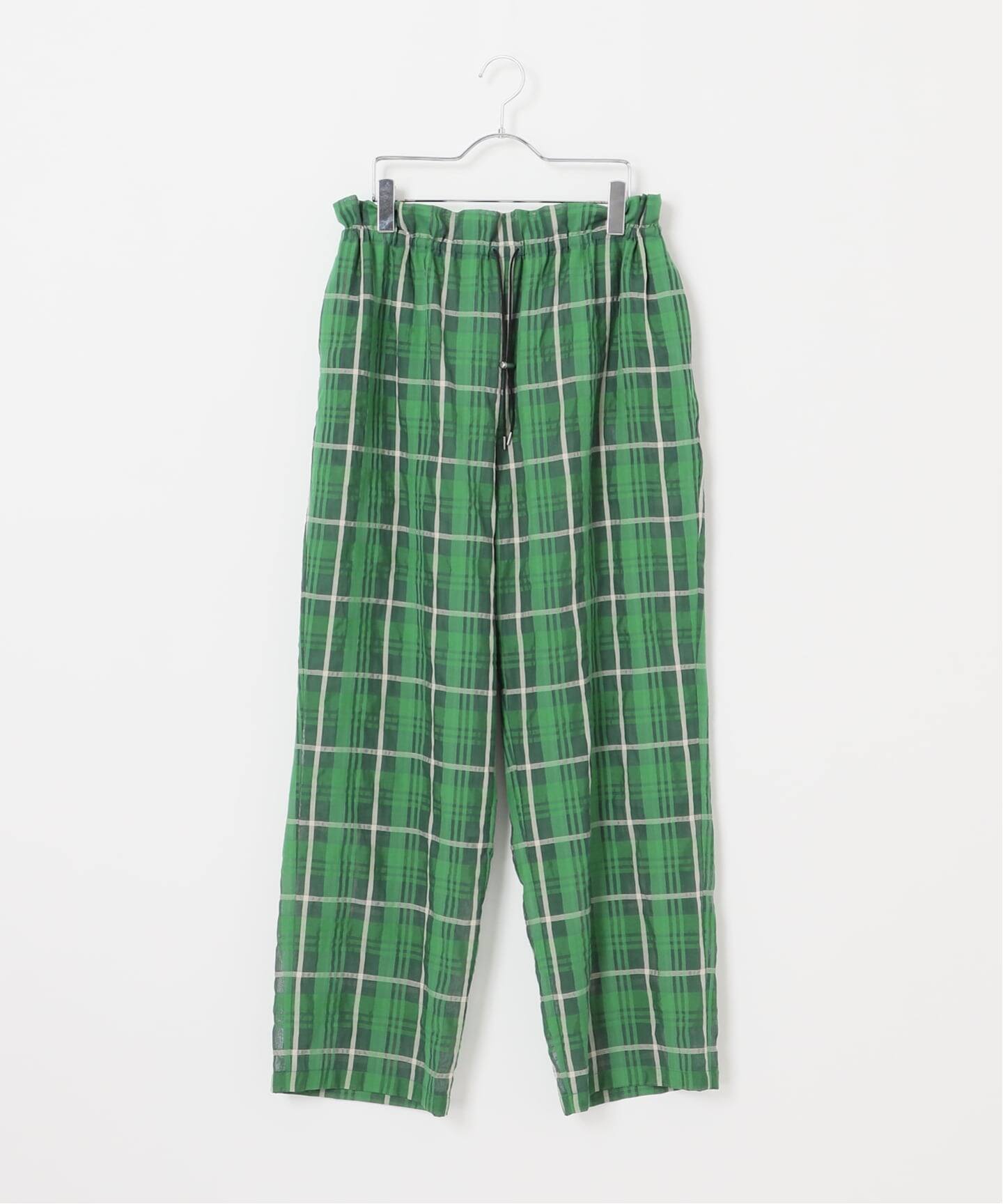 Check Drawstring Pants / チェックパンツ（その他パンツ）｜CALMER