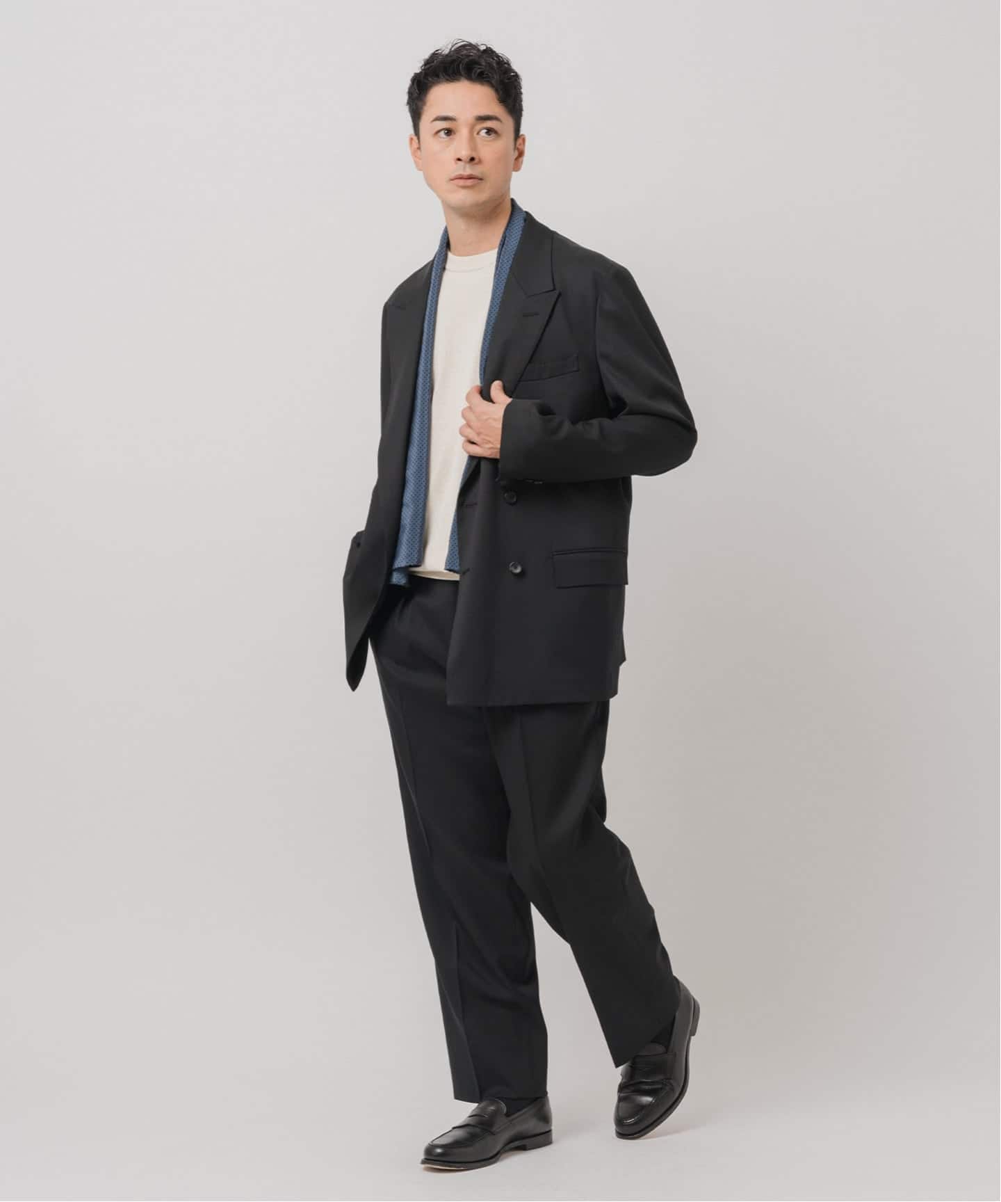 E. SC-OFFLIMITS 2タック パンツ【セットアップ着用可能】（スラックス