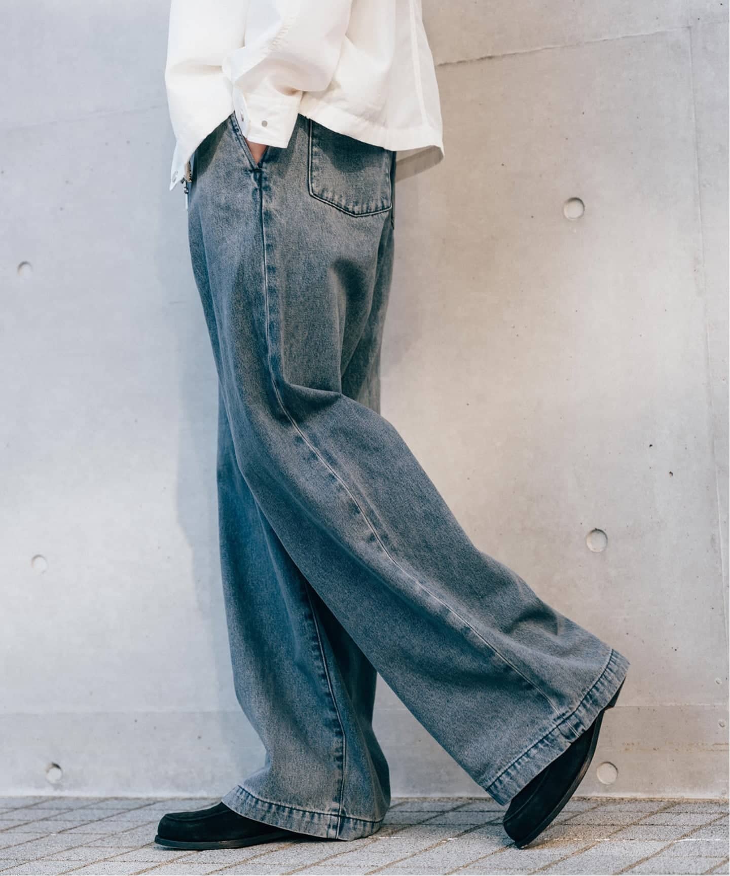 LE JEAN DE EDIFICE ワイド デニム（デニムパンツ・ジーンズ