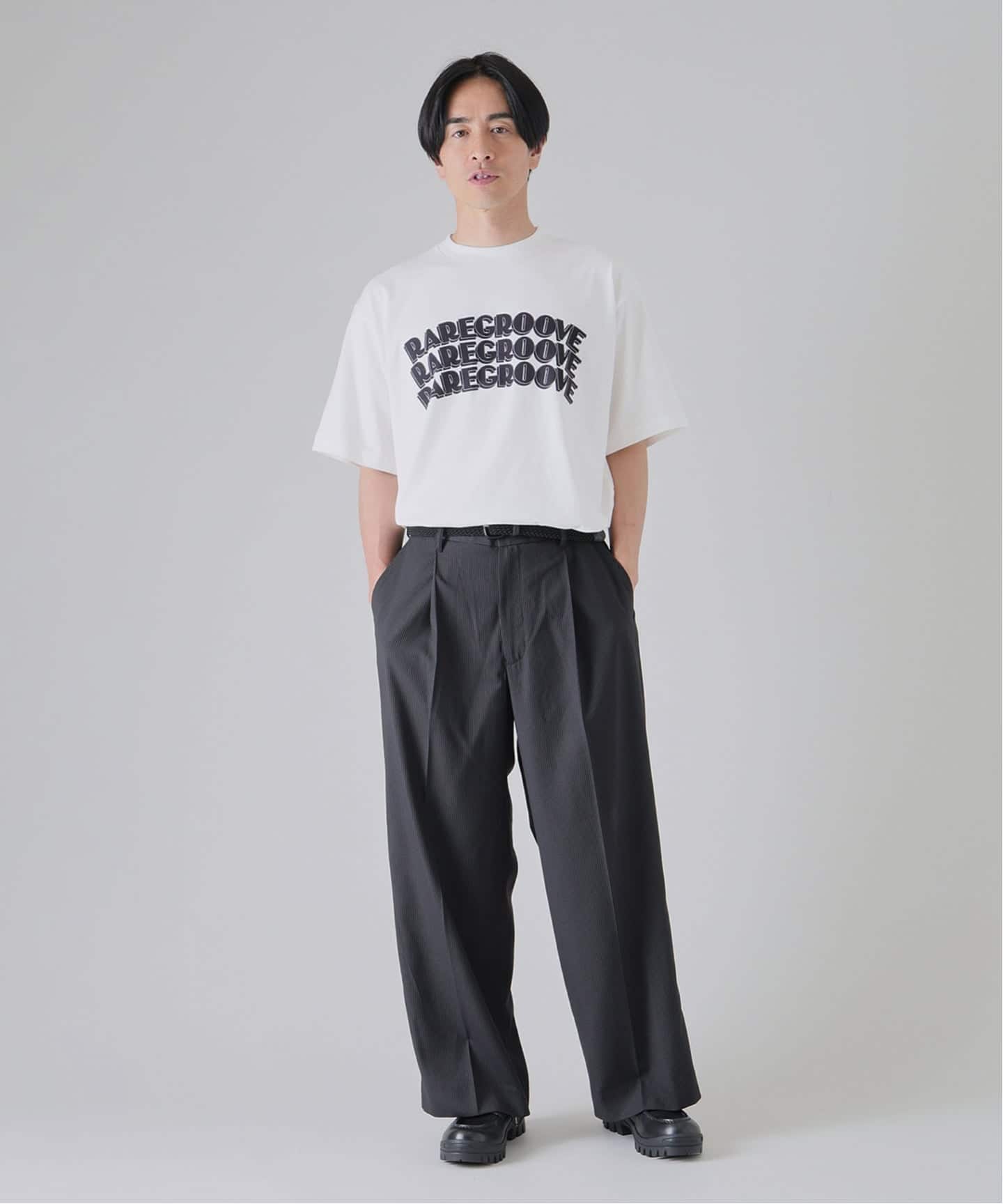 WEB限定》ワイド イージー トロピカルスラックス（スラックス