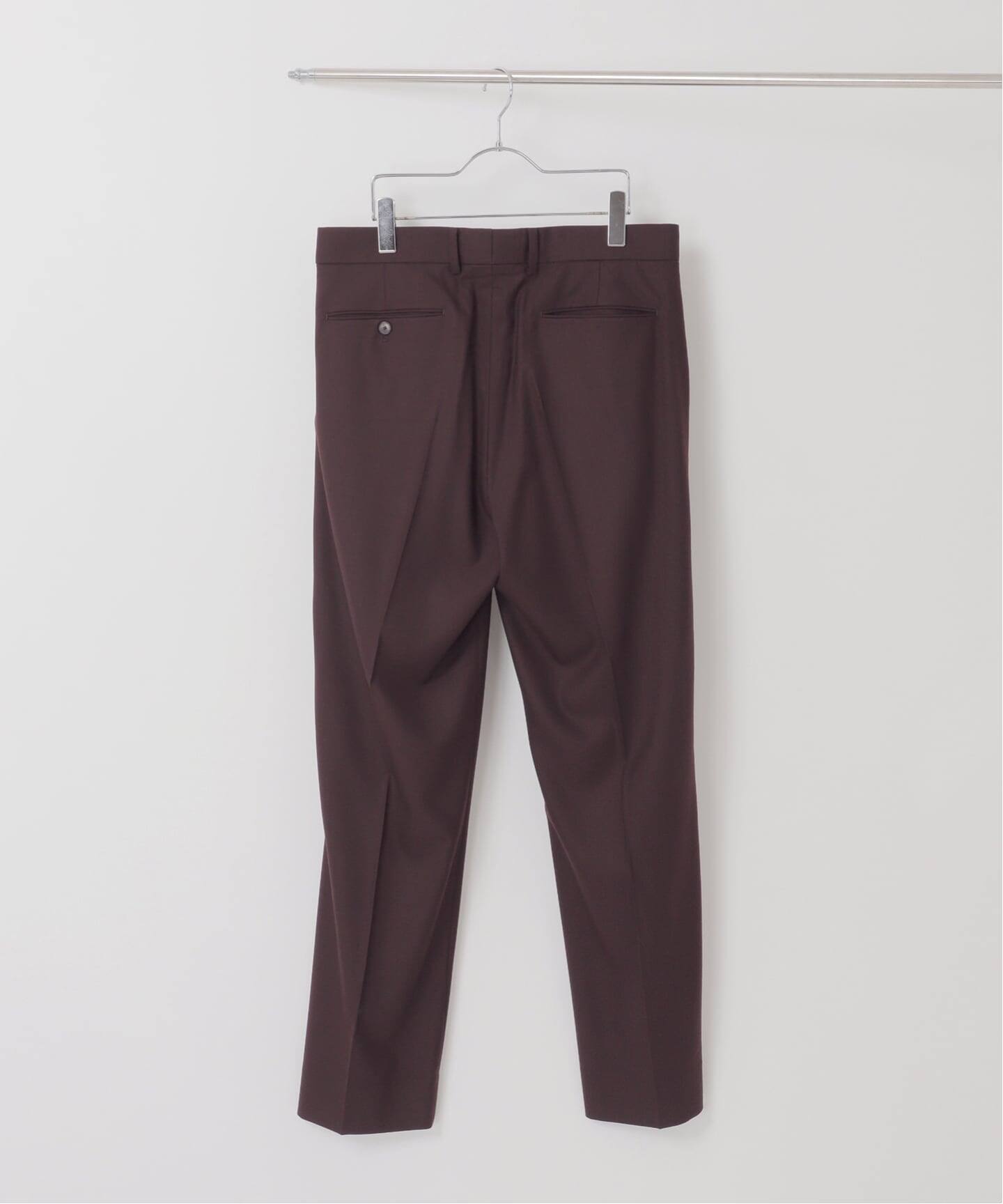 ウール ツイル 1プリーツ パンツ（スラックス）｜EDIFICE