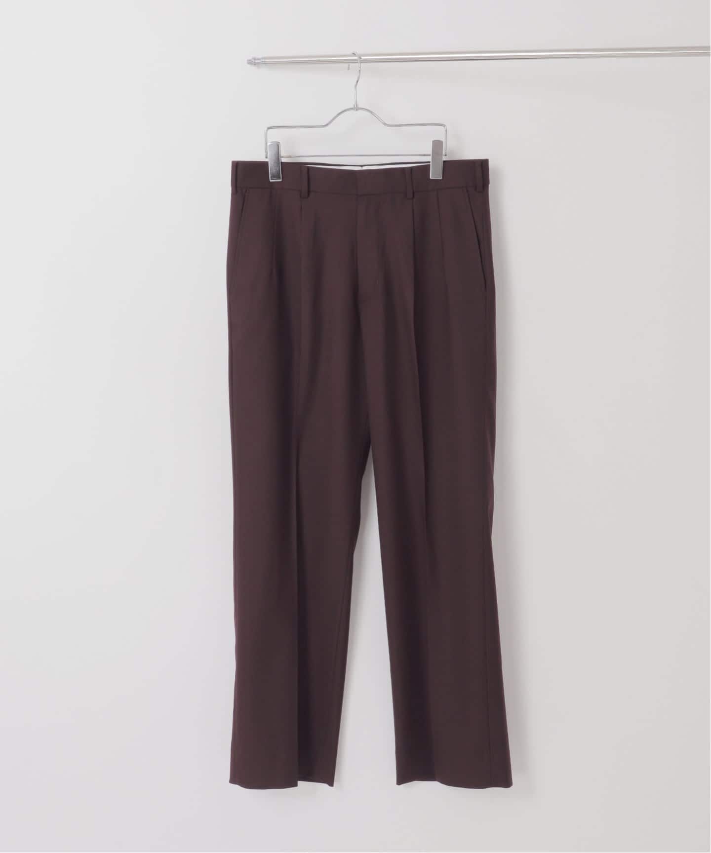ウール ツイル 1プリーツ パンツ（スラックス）｜EDIFICE