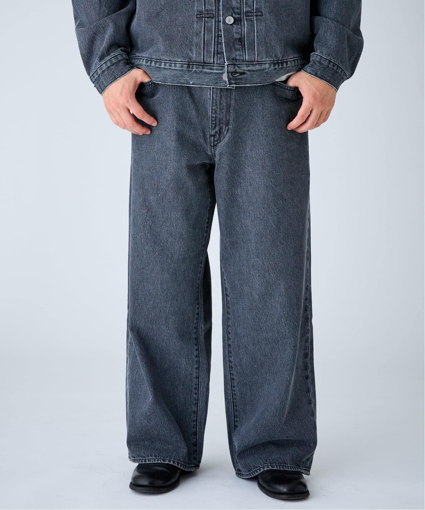 Levi's Baggy エディフィス　デニムパンツ W28 L30 リーバイス 予約》Levi's(リーバイス) 別注 Baggy Wide Leg デニムパンツ（L30