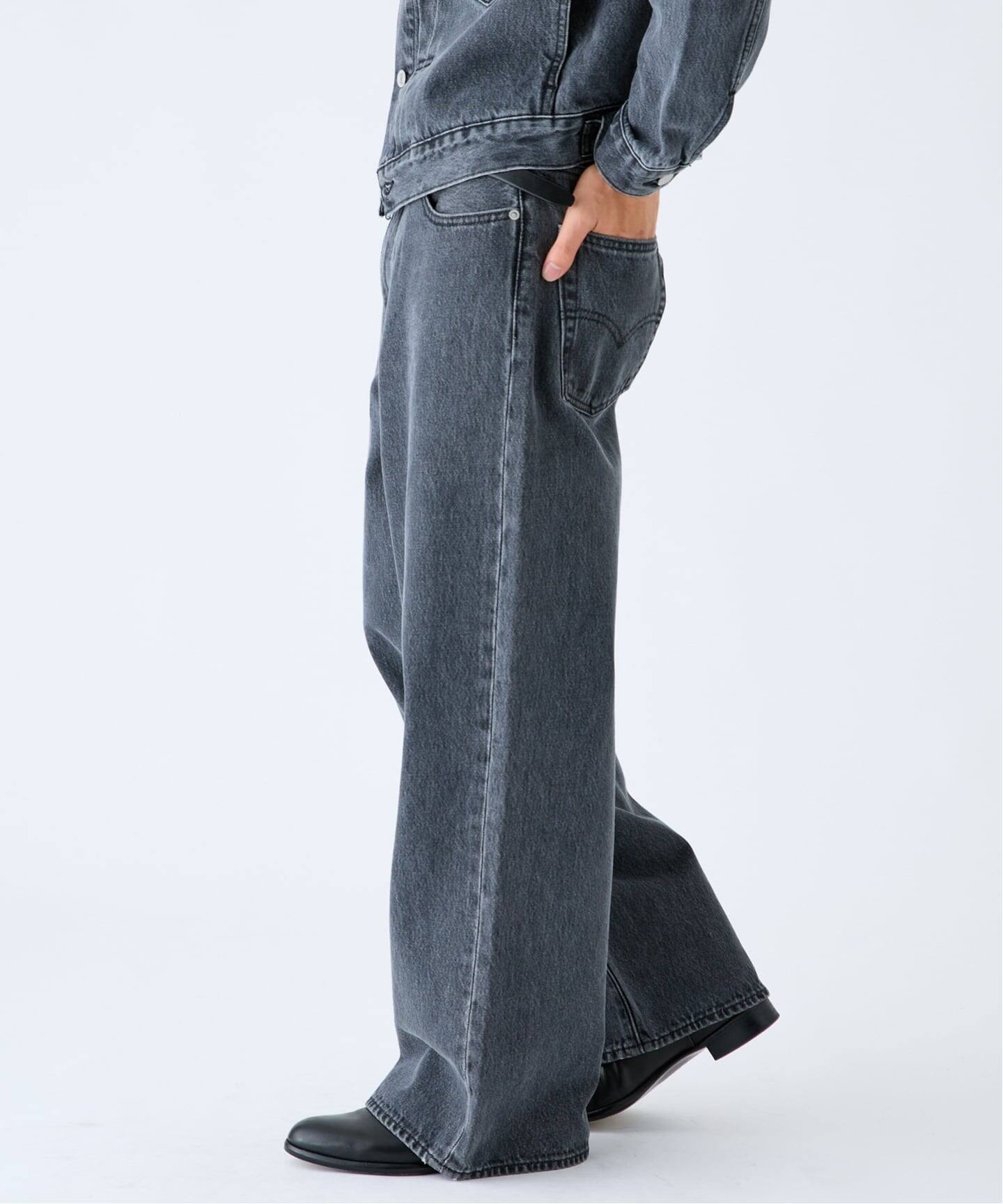 予約》Levi's(リーバイス) 別注 Baggy Wide Leg デニムパンツ（L30