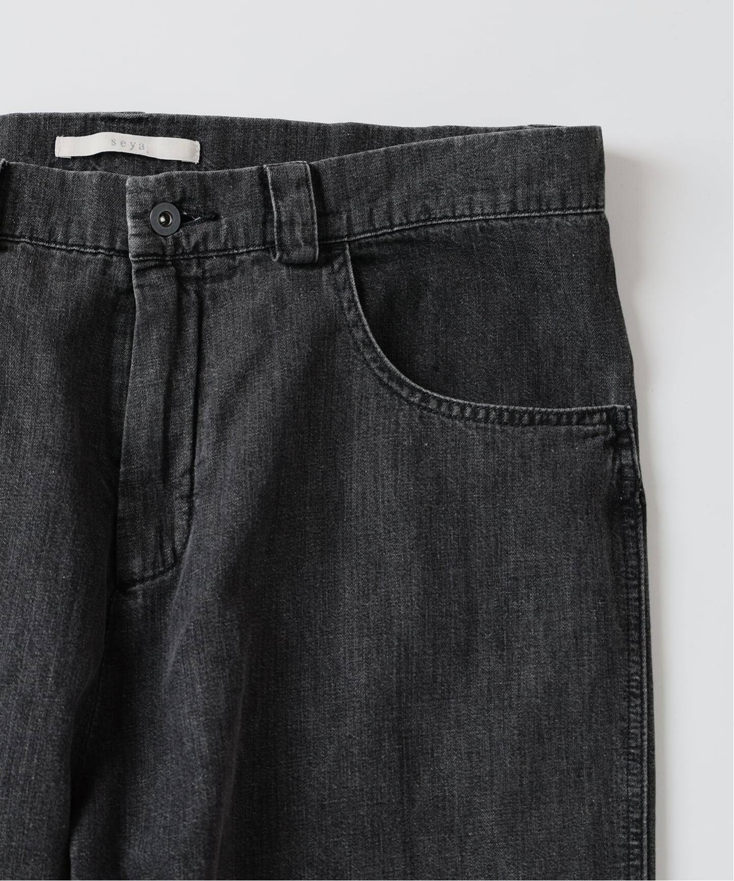 SEYA.(セヤ) 別注 GROUND PANTS LINEN DENIM（デニムパンツ・ジーンズ