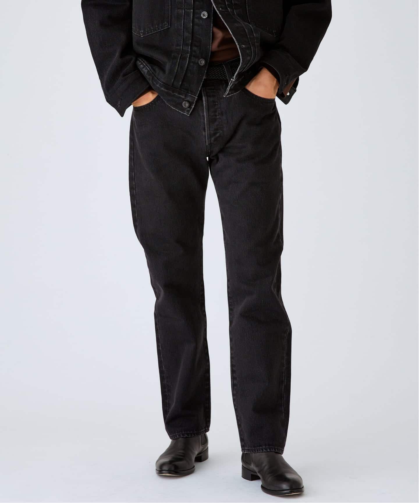 EDIFICE 別注 Levi's 501 ブラックデニム W31×L30 予約》LEVI'S(R)/リーバイス(R) 別注 501 ブラック（L30）（デニム