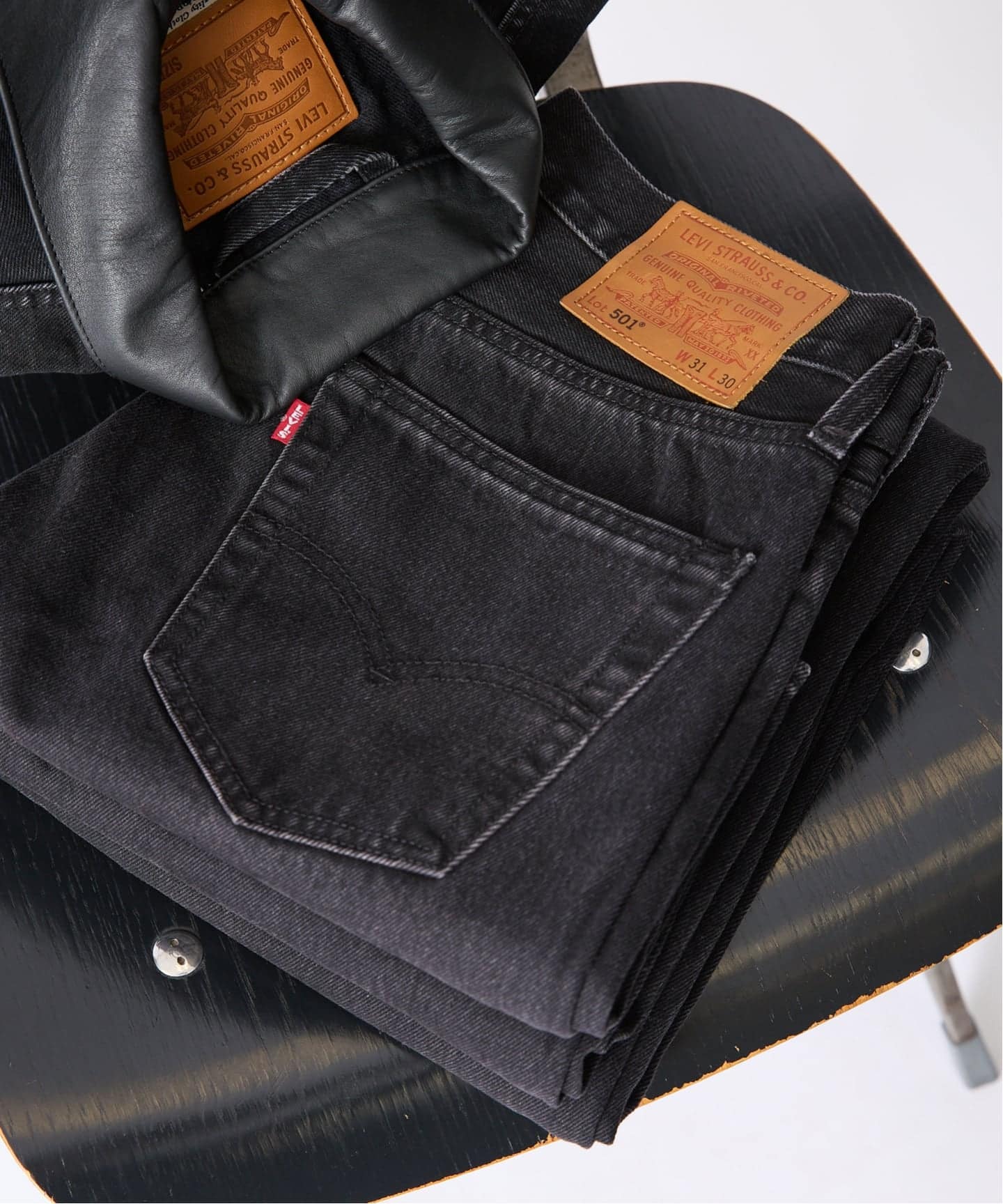 LEVI'S(R)/リーバイス(R) 別注 501 ブラック（L30）（デニムパンツ