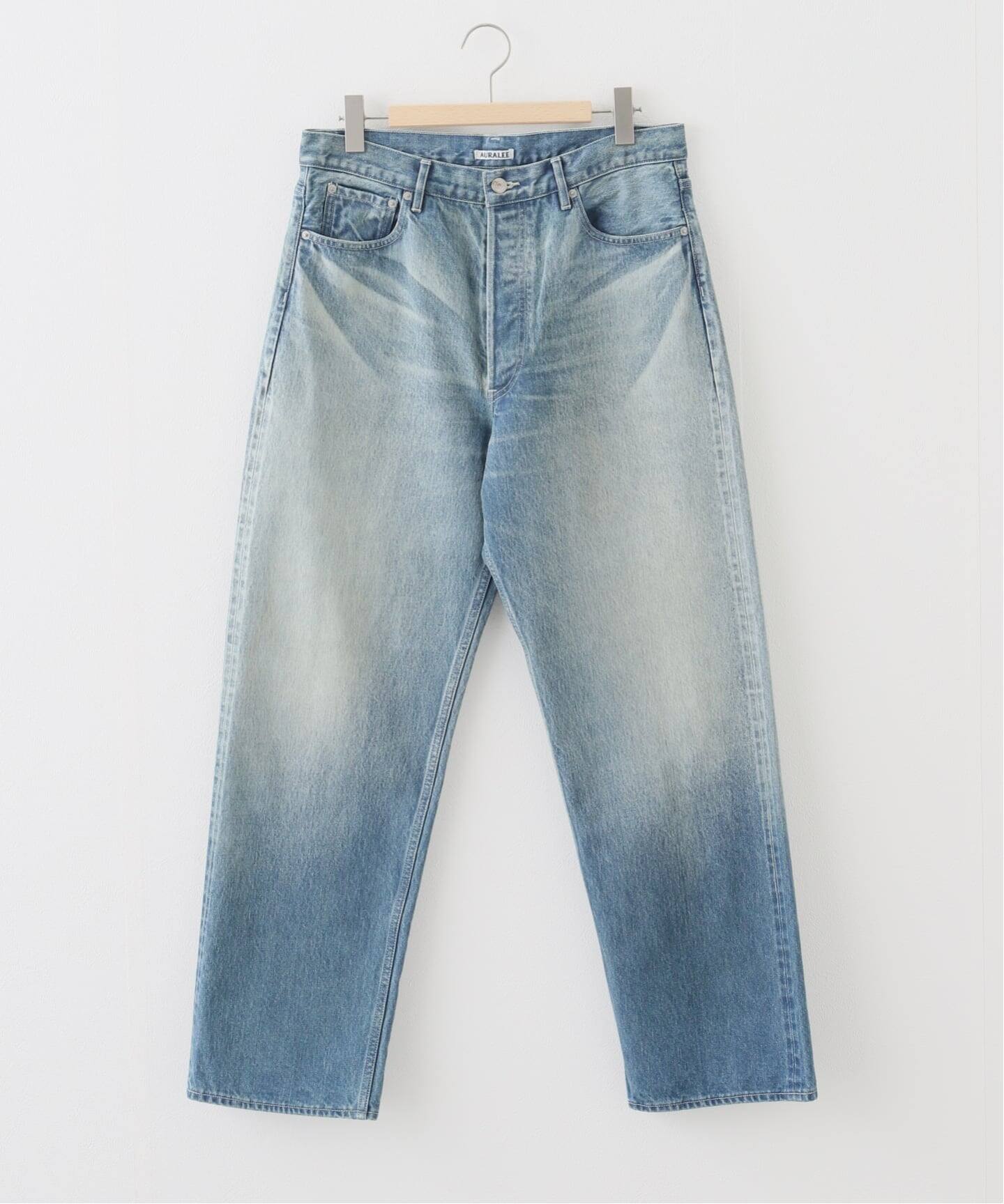 AURALEE (オーラリー) SELVEDGE FADED HEAVY DENIM WIDE（デニムパンツ 