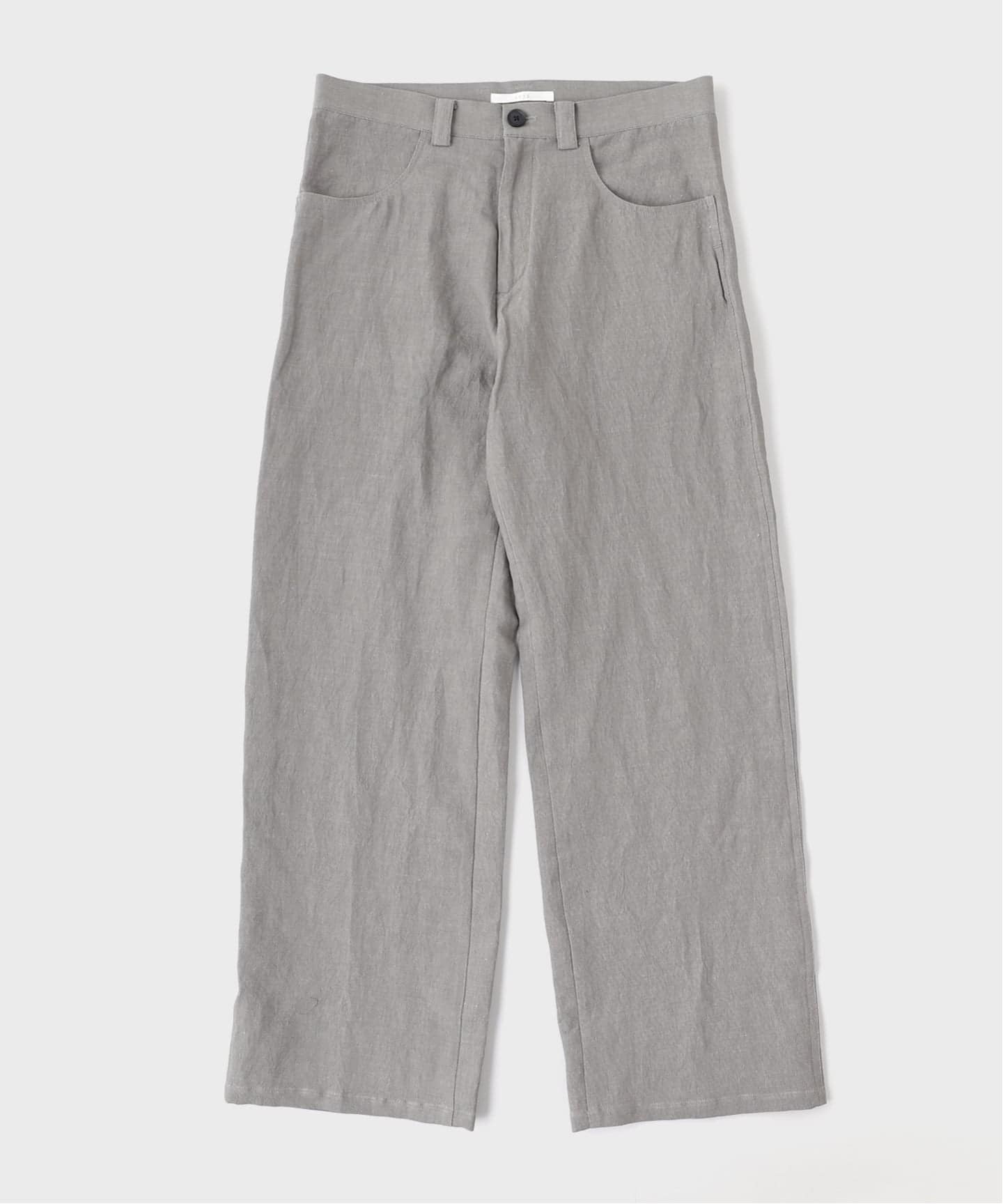 SEYA.(セヤ) GROUND PANTS/KERSEY CHAMBRAY LINEN（スラックス