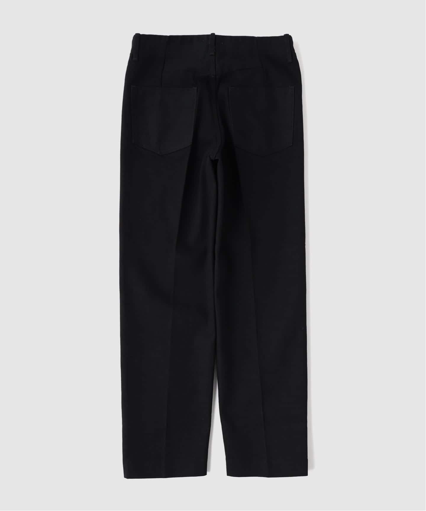 TANAKA (タナカ) THE JEAN TROUSER BLACK x BLACK（スラックス