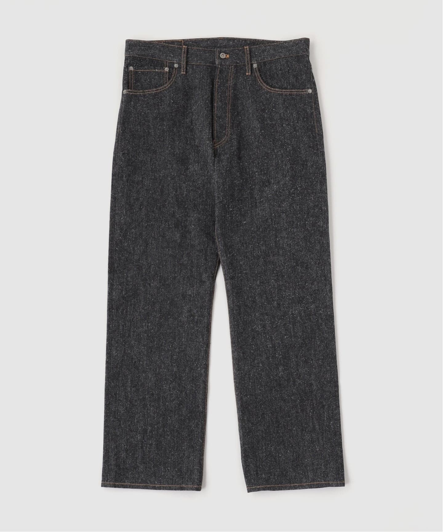 TANAKA (タナカ) THE JEAN TROUSER BLACK x BLACK（スラックス