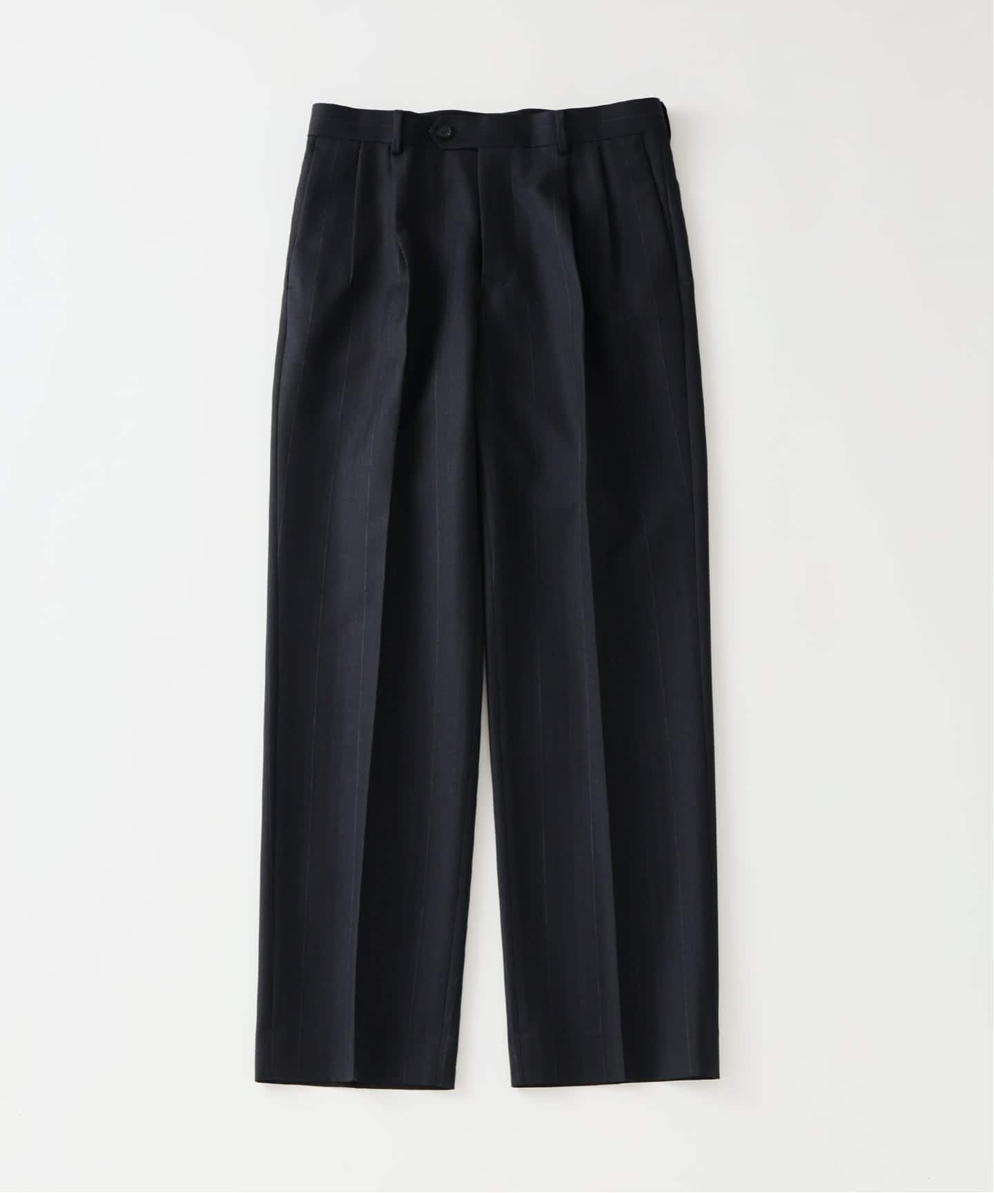 AURALEE (オーラリー) BLUEFACED WOOL TWO-TUCK SLACKS（スラックス