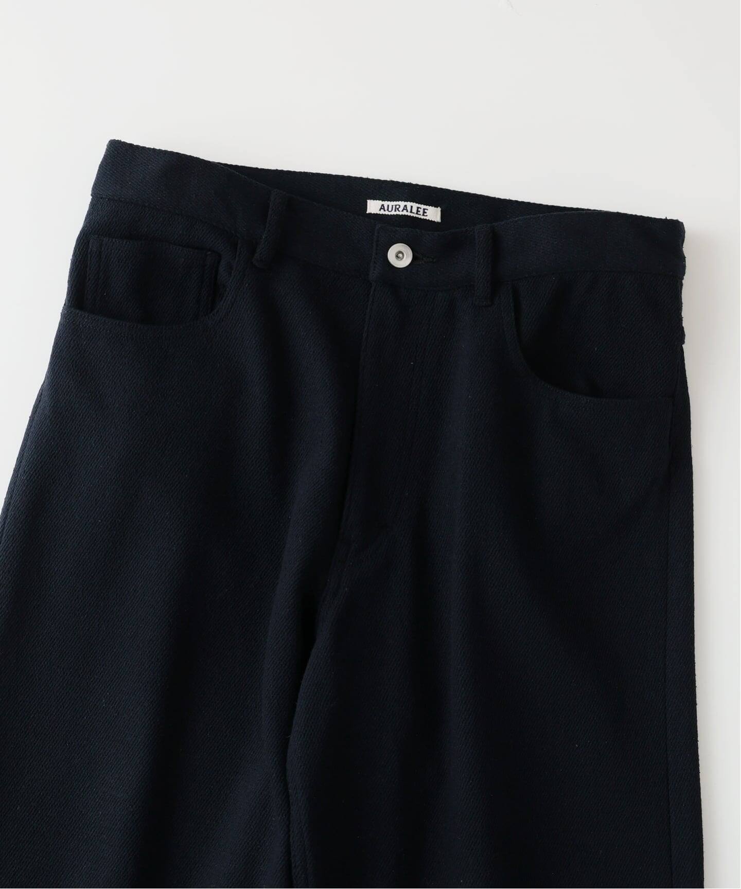 AURALEE (オーラリー) SILK NEP DENIM 5P WIDE PANTS(スラックス AURALEE (オーラリー) SILK NEP DENIM 5P WIDE PANTS(スラックス