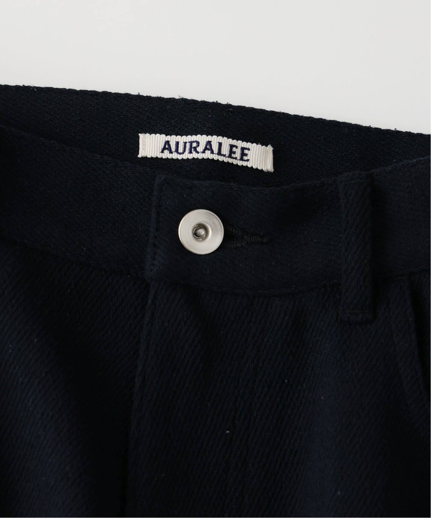 AURALEE (オーラリー) SILK NEP DENIM 5P WIDE PANTS(スラックス AURALEE (オーラリー) SILK NEP DENIM 5P WIDE PANTS(スラックス