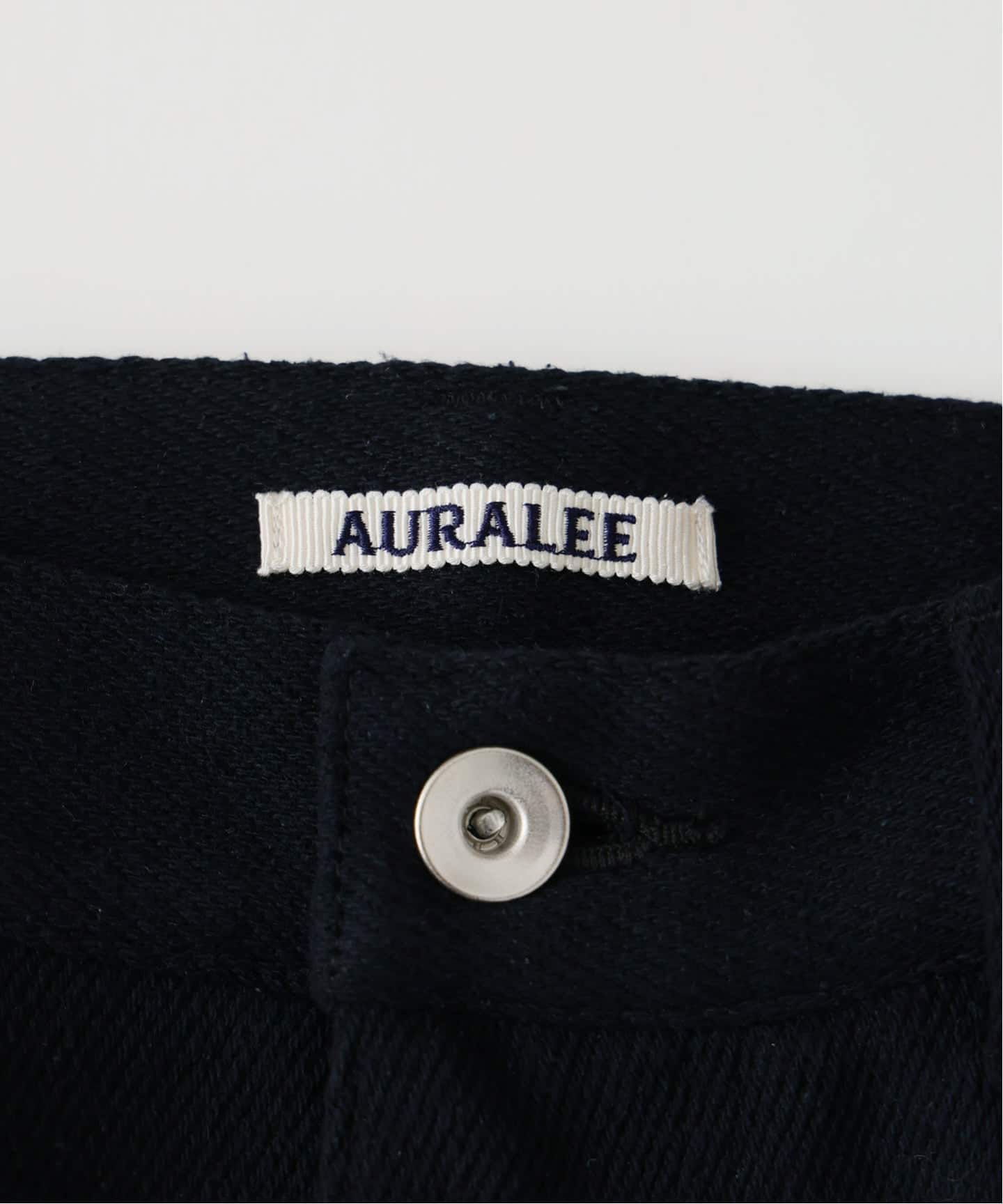 新品未使用　auralee オーラリー　シルクネップデニム　3 Silk Nep Denim 5P Wide Pants(3(MEN) Black/ブラック): AURALEE