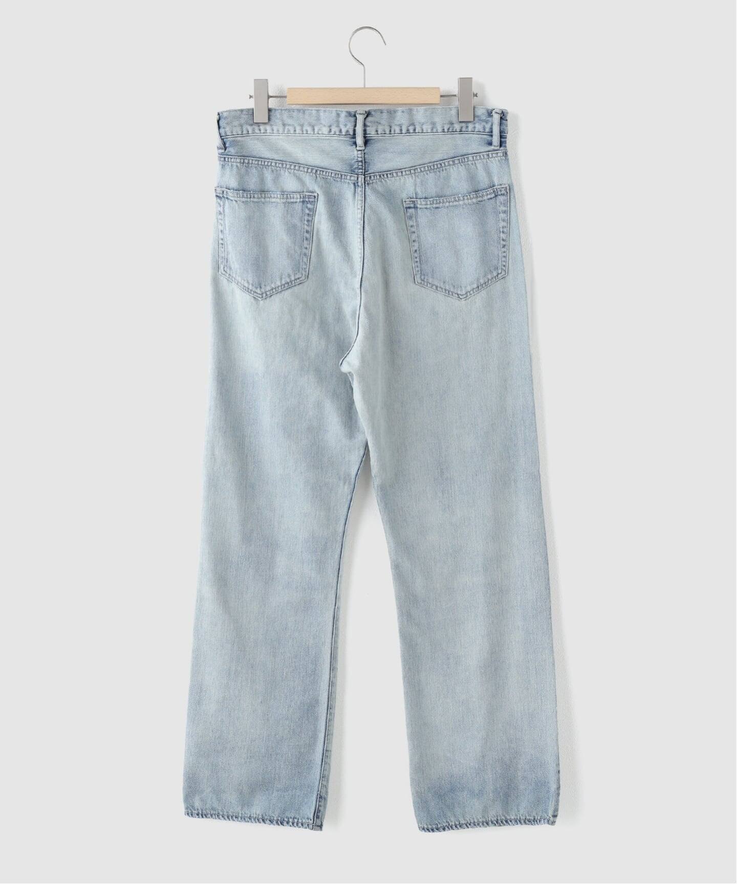 AURALEE (オーラリー) FADED SELVEDGE LIGHT DENIM PANT（デニムパンツ 