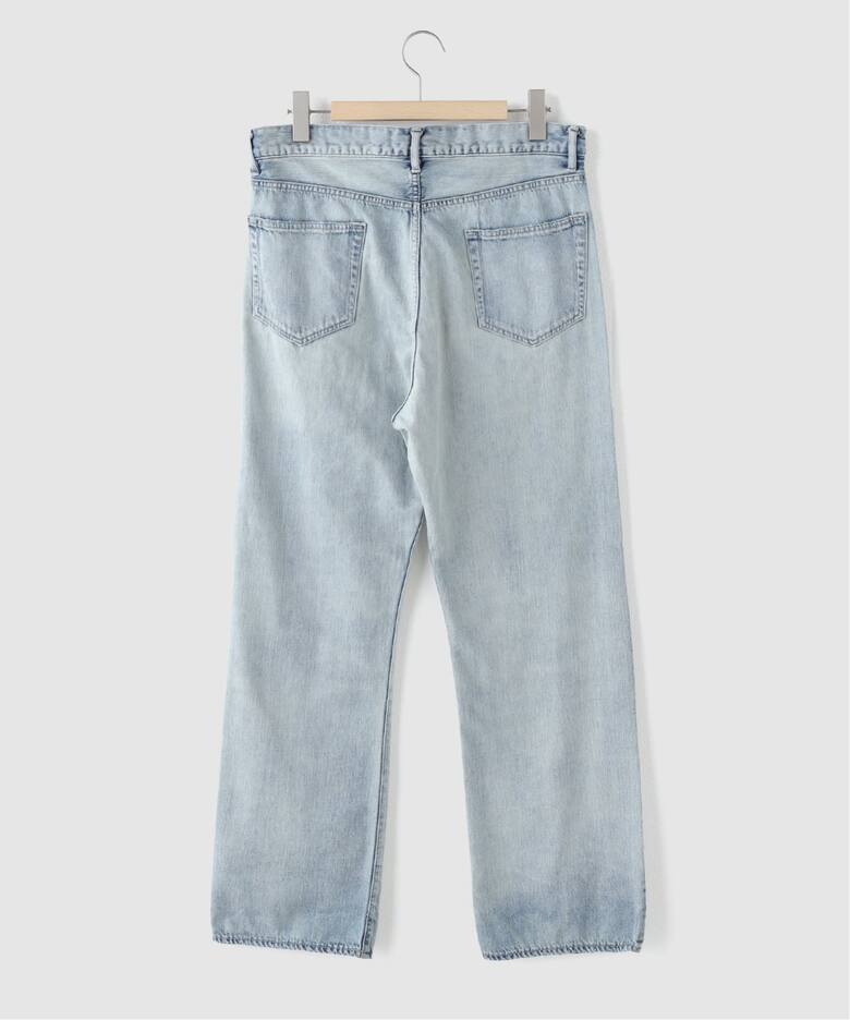 AURALEE (オーラリー) FADED SELVEDGE LIGHT DENIM PANT（デニムパンツ 