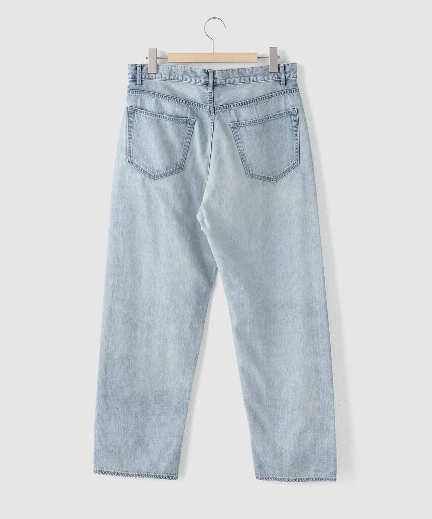 AURALEE (オーラリー) FADED SELVEDGE LIGHT DENIM WIDE（デニムパンツ