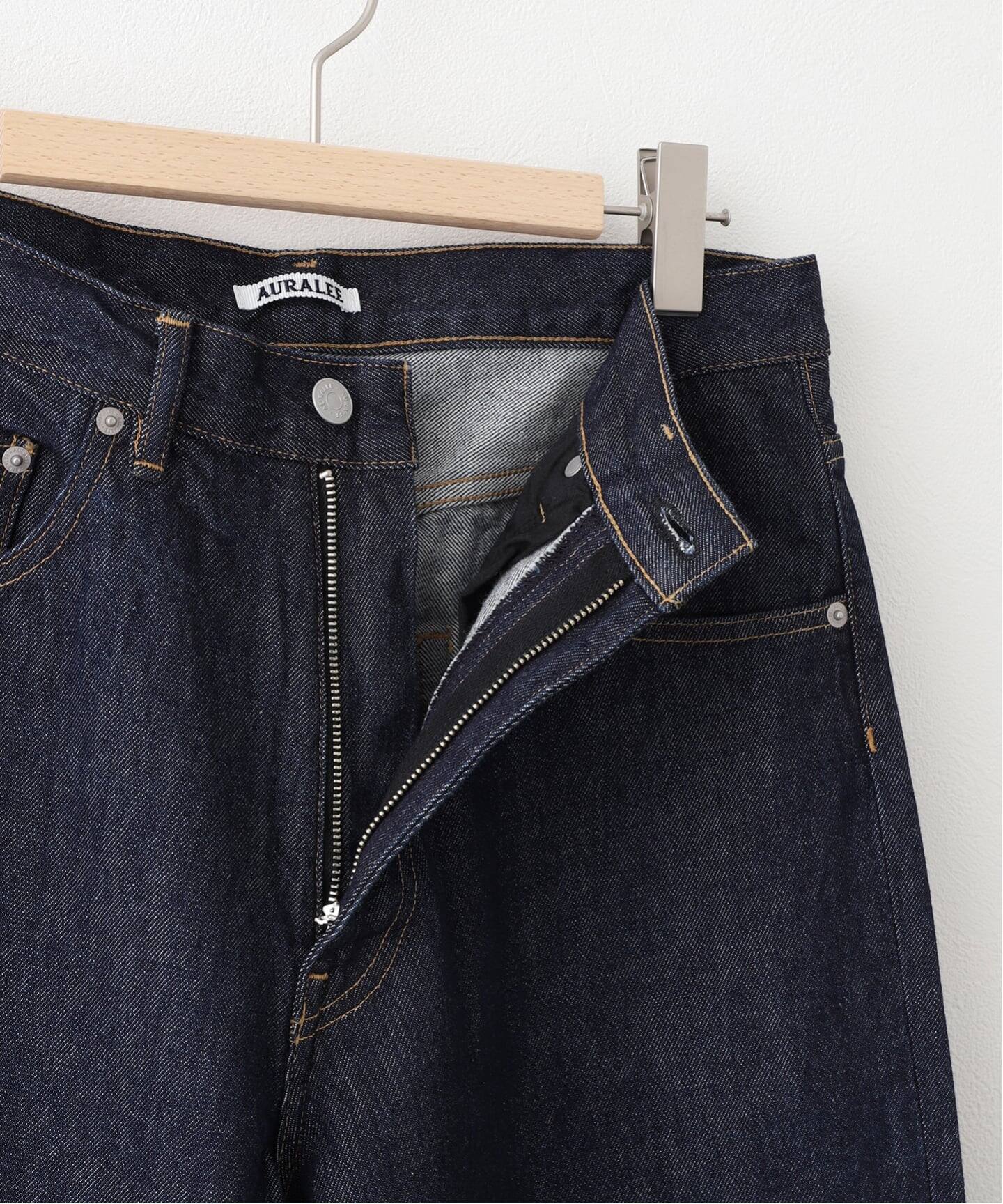 AURALEE (オーラリー) HARD TWIST DENIM WIDE PANTS（デニムパンツ 