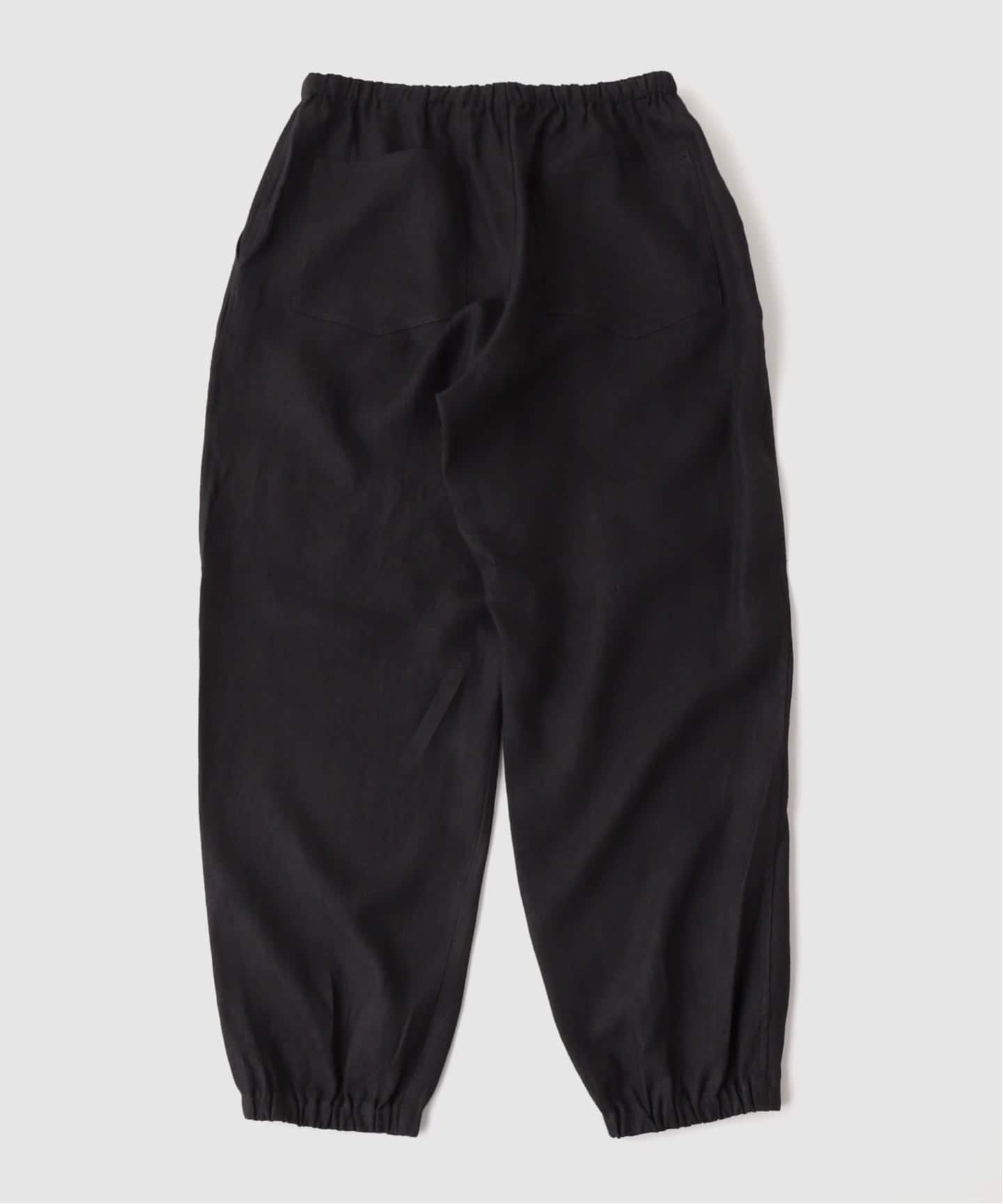 COMOLI カナパ ドローストリングパンツ サイズ1 ブラック Comoli | カナパ ドローストリングパンツ Black
