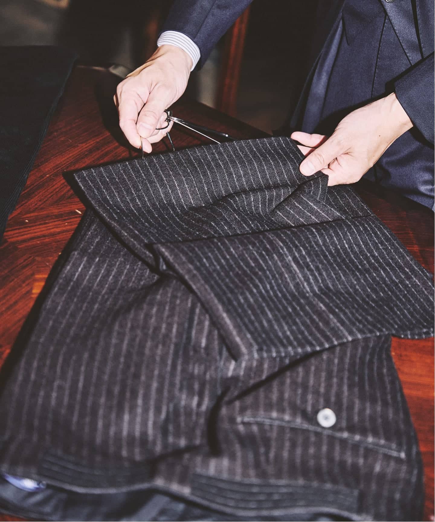 Fumiya Hirano(フミヤヒラノ) 別注 Jermyn Stripe Trousers