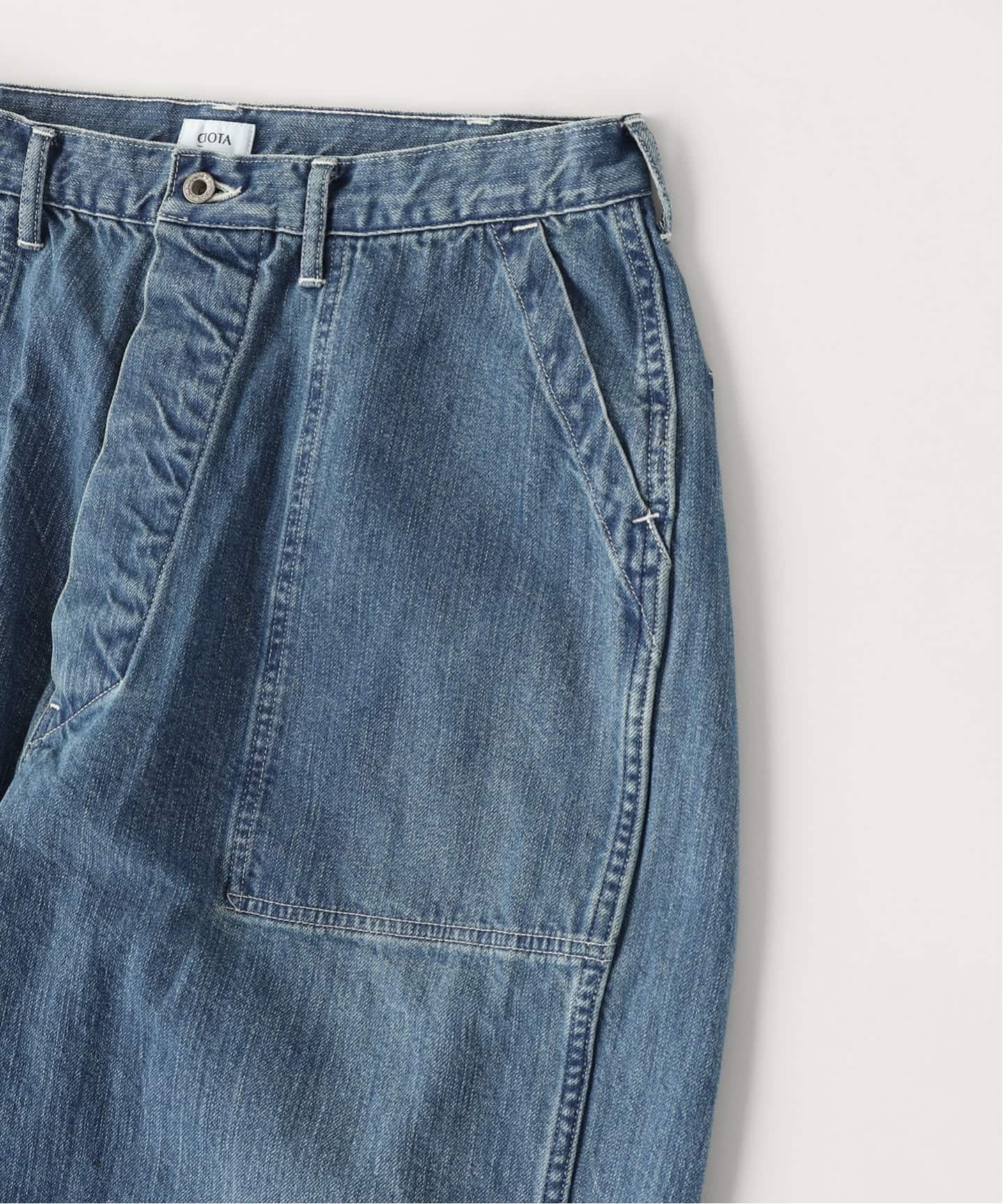 CIOTA (シオタ) DENIM BAKER PANTS Medium Blue（デニムパンツ