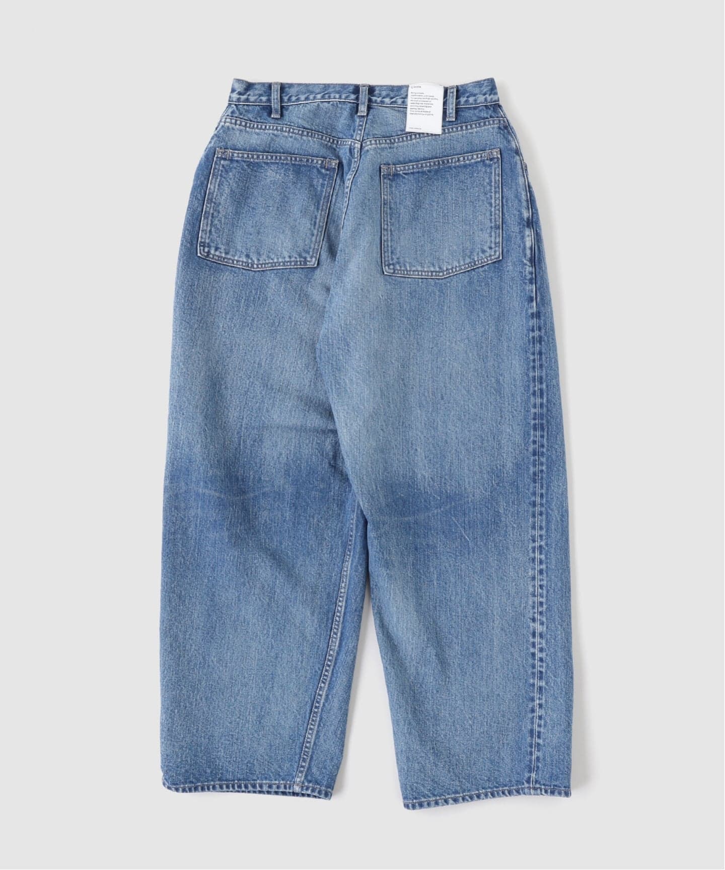 CIOTA (シオタ) Wide 5Pocket Pants Medium Blue（デニムパンツ