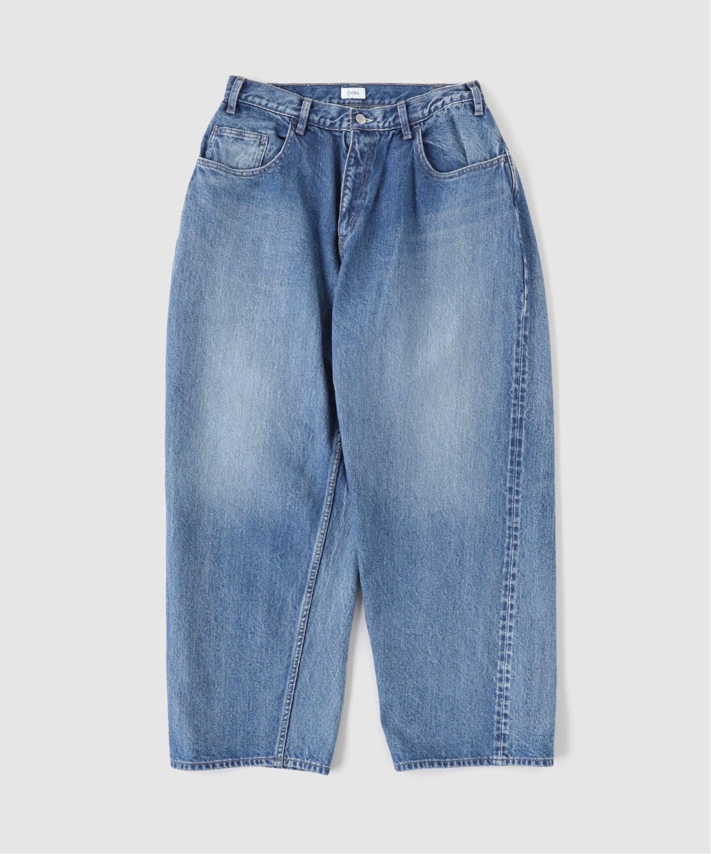 CIOTA (シオタ) Wide 5Pocket Pants Medium Blue（デニムパンツ 