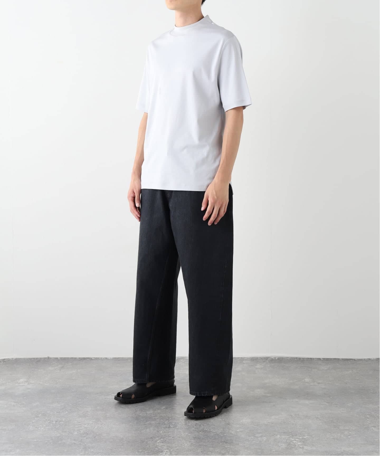 CIOTA (シオタ) Wide 5Pocket Pants Medium Black（デニムパンツ