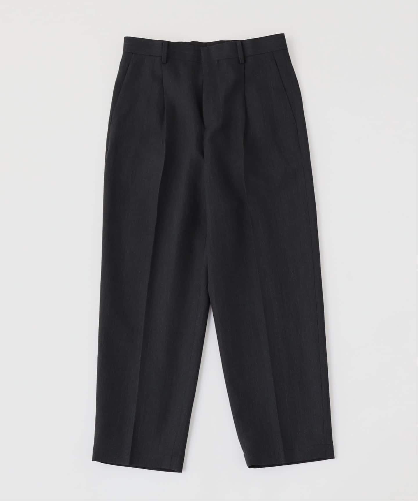 ATON（エイトン）TWIST WOOL LINEN STANDARD PANTS（スラックス