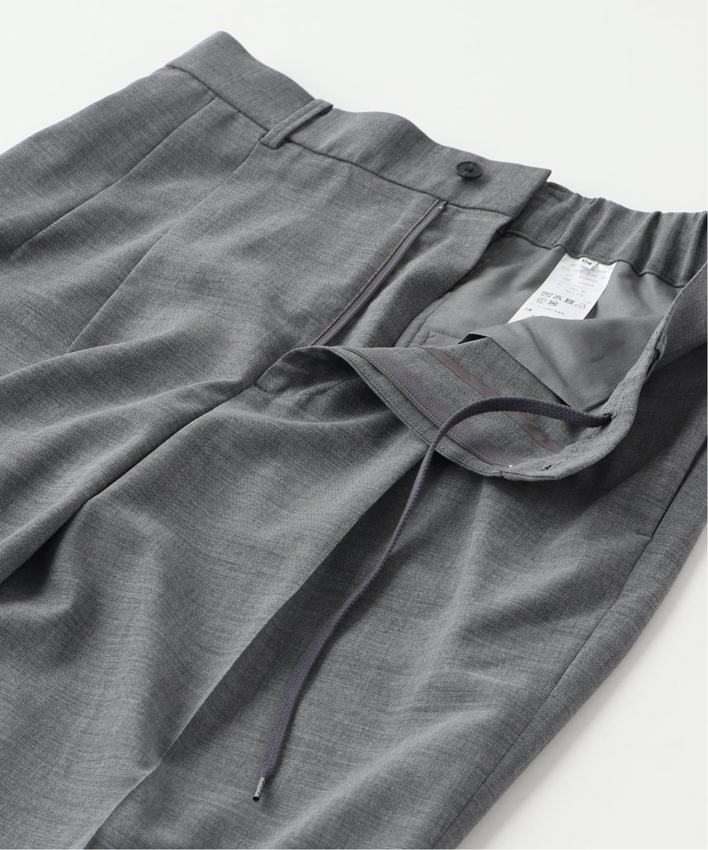 ATON（エイトン）TWIST WOOL GAUZE TWO TUCKED EASY PA（スラックス
