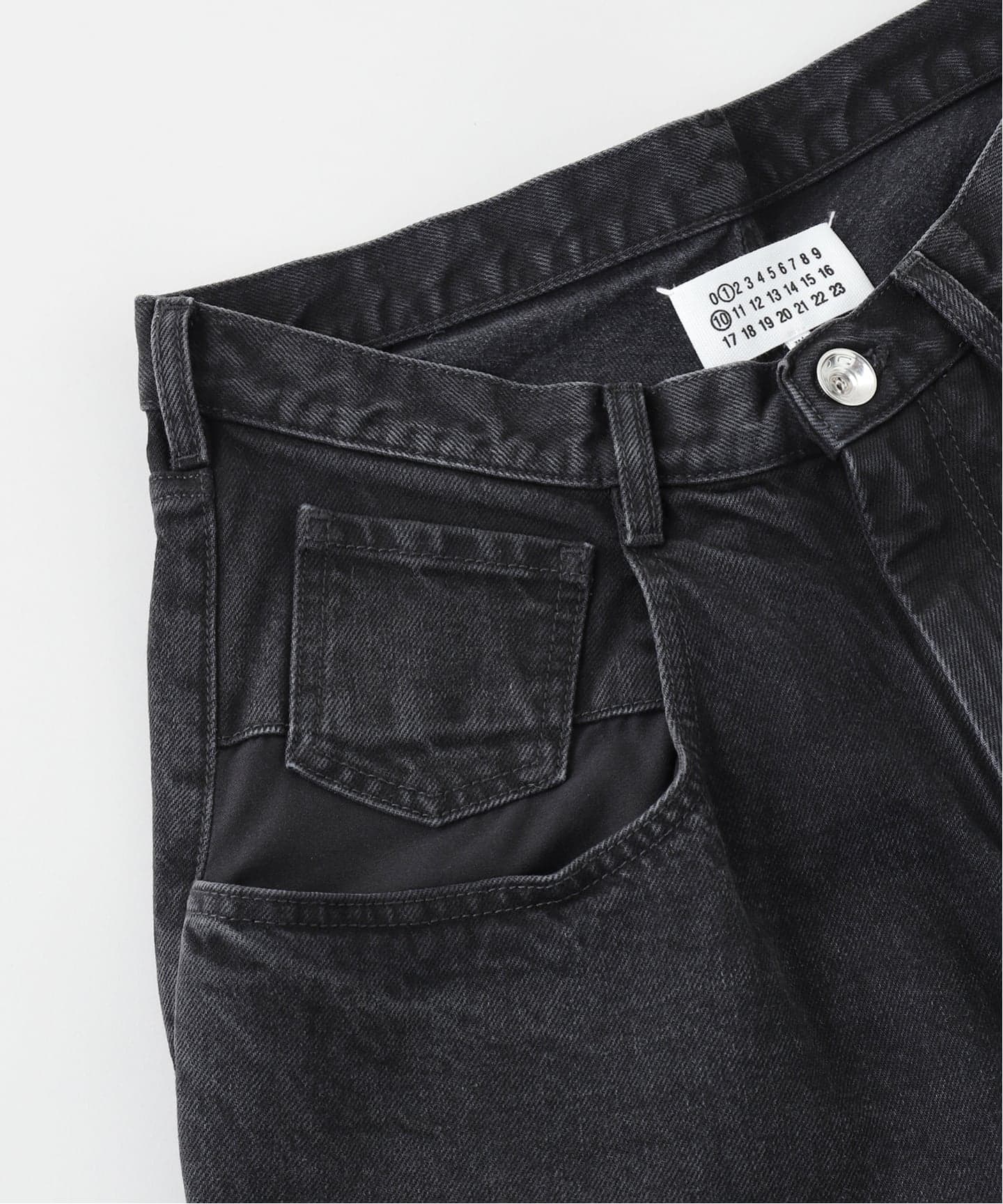 メゾン マルジェラ　CONTRAST POKET DENIM パンツ　ブラック MAISON MARGIELA(メゾン マルジェラ) CONTRAST POKET DENIM パンツ