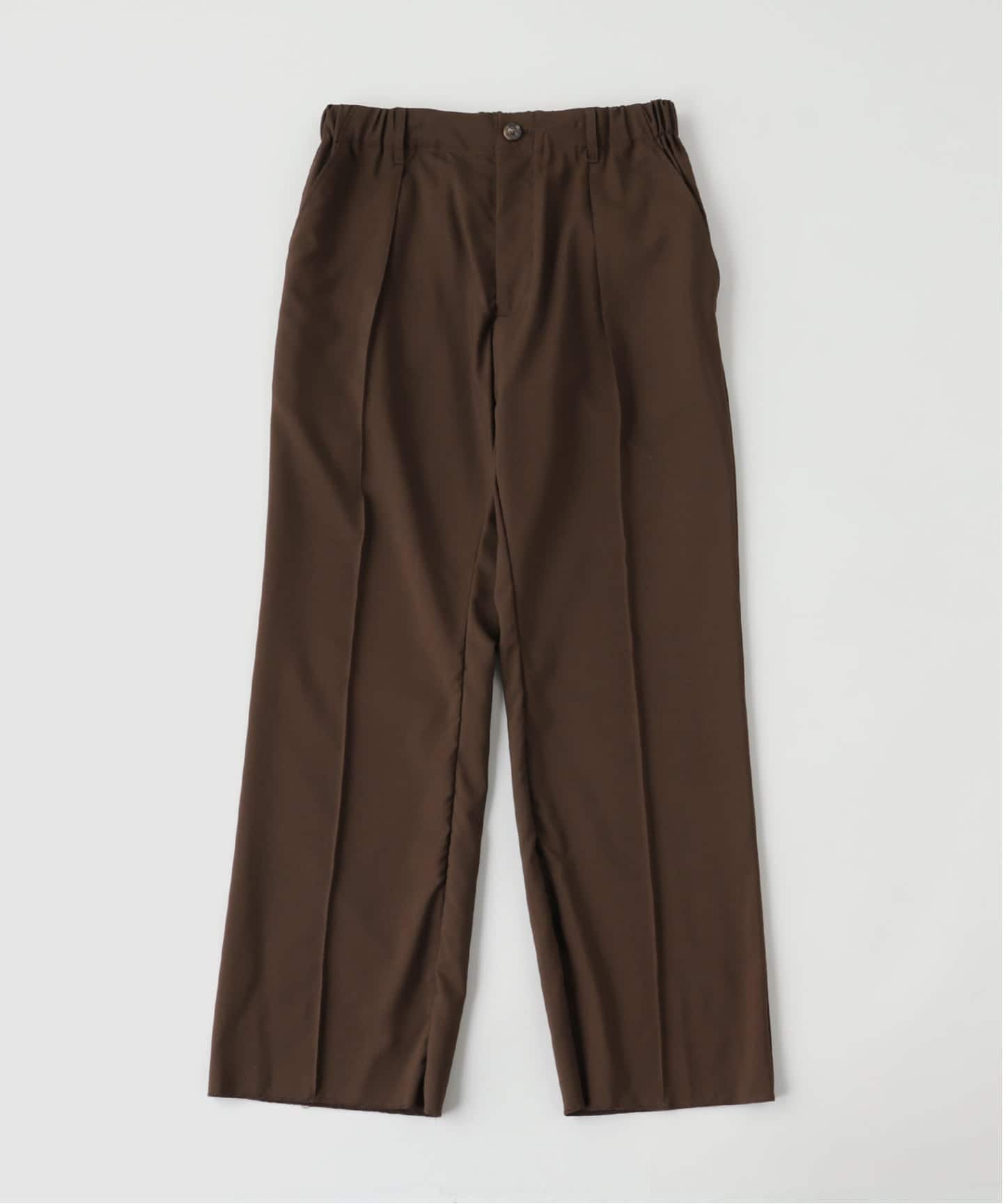 la favola ツータックスラックス　brown size2 la favola (ラ ファ―ボラ) W/Tropical Semi Flair Easy パンツ