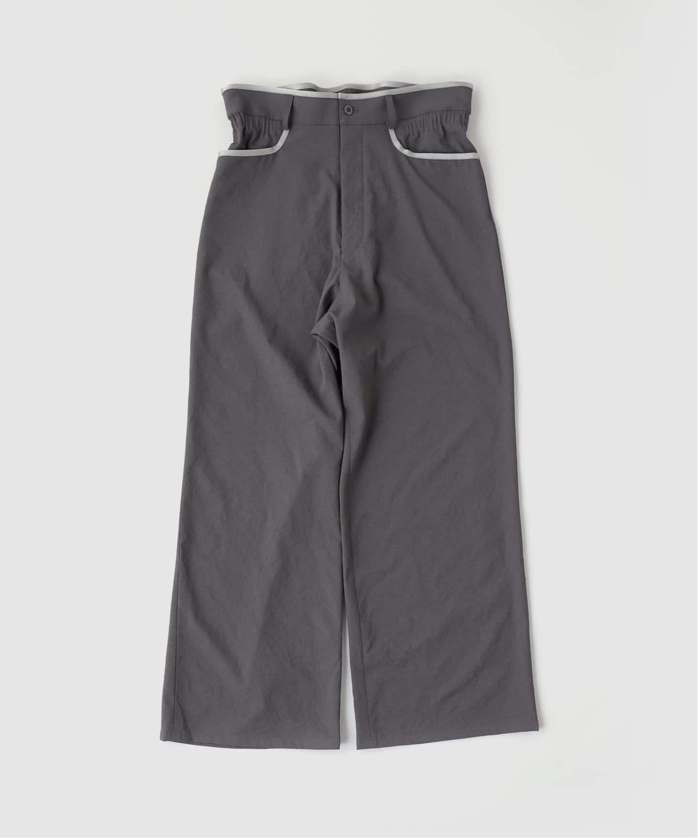 m's braque(エムズ ブラック) 別注 Gatherd Waist パンツ（スラックス