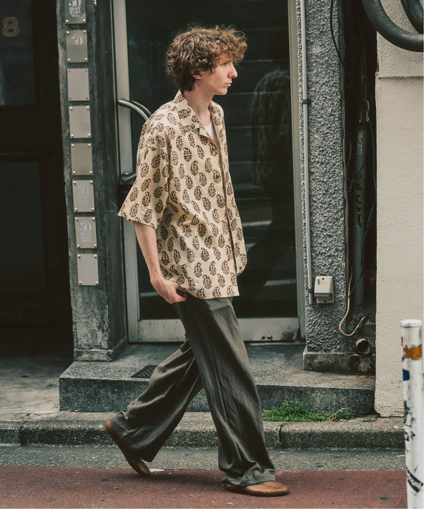 シャンブレー ワイドスラックス（スラックス）｜417 EDIFICE（フォー