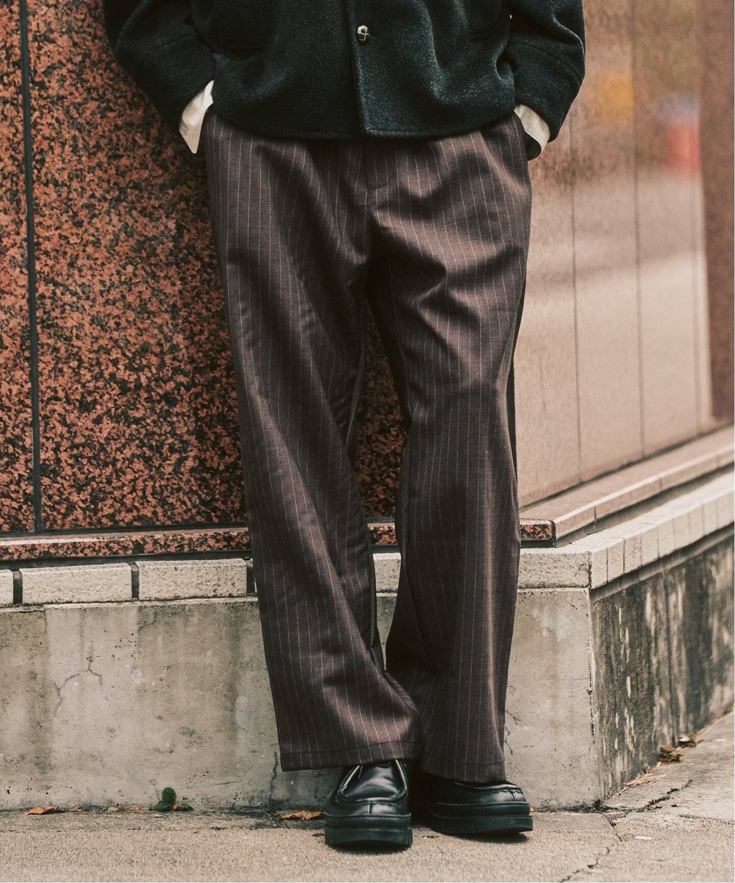 LE JAPON ATELIER】サックパンツ(スラックス)|417 EDIFICE(フォー LE JAPON ATELIER】サックパンツ(スラックス)|417 EDIFICE(フォー