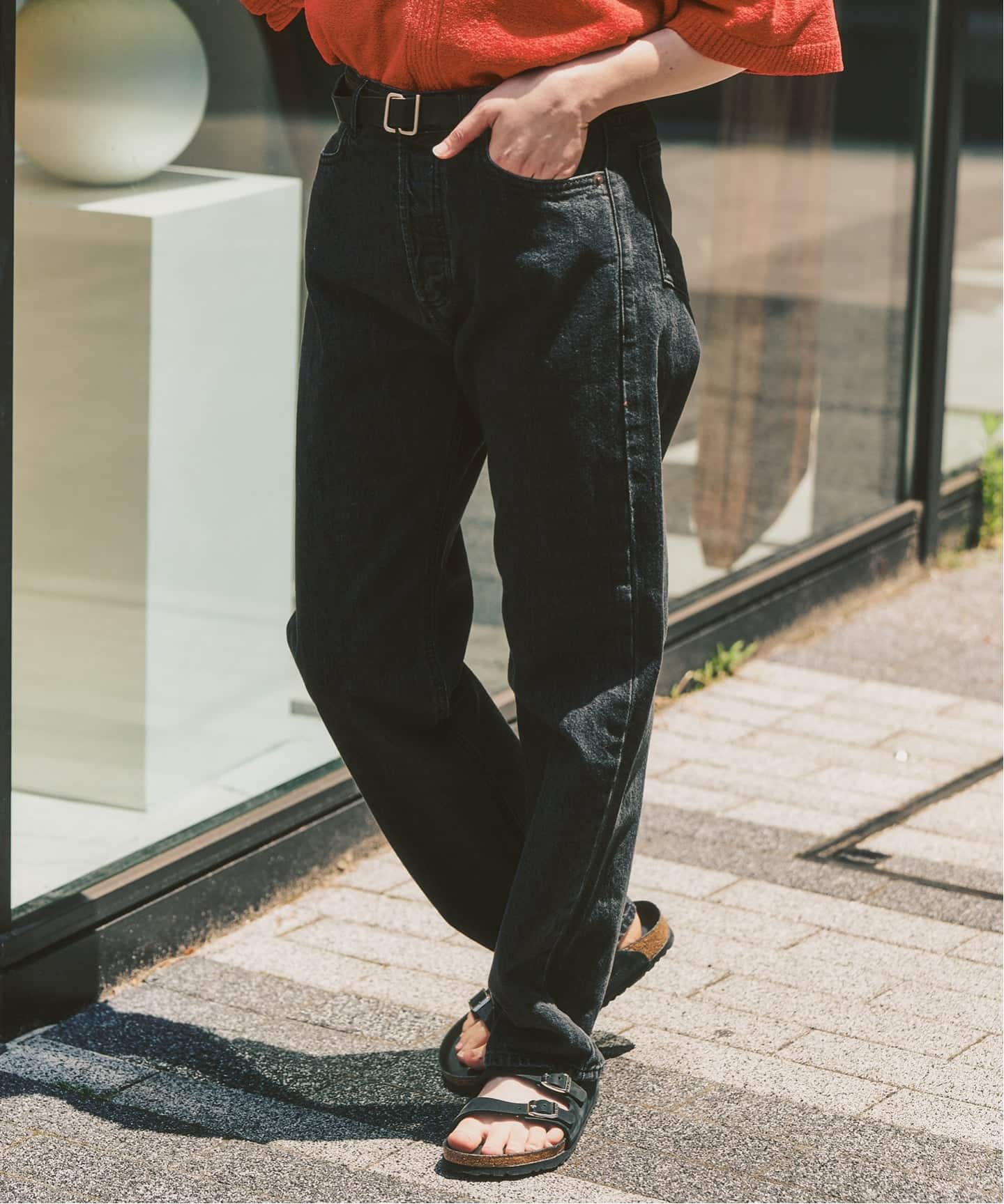 loncino デニムパンツ　ブラック　MIKADO着用 LE JAPON ATELIER OKAYAMA TYPE.1 ストレート（デニムパンツ・ジーンズ