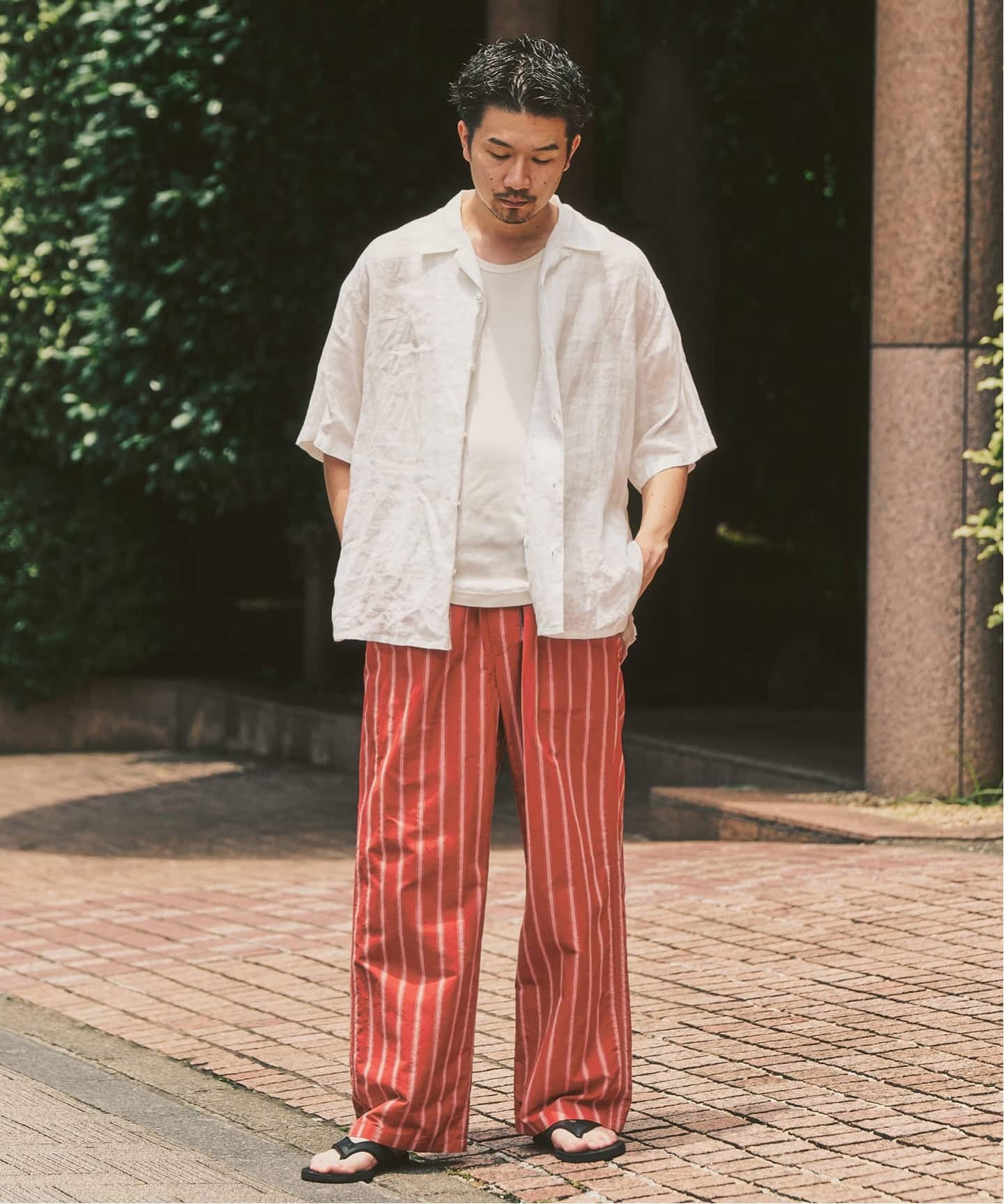 追加｜ノルマンディーリネン パンツ（スラックス）｜417 EDIFICE