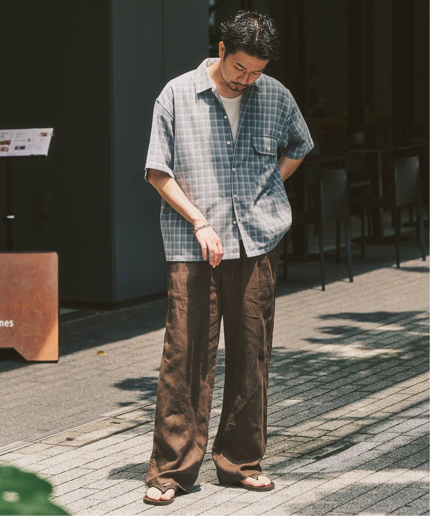 追加｜ノルマンディーリネン パンツ（スラックス）｜417 EDIFICE