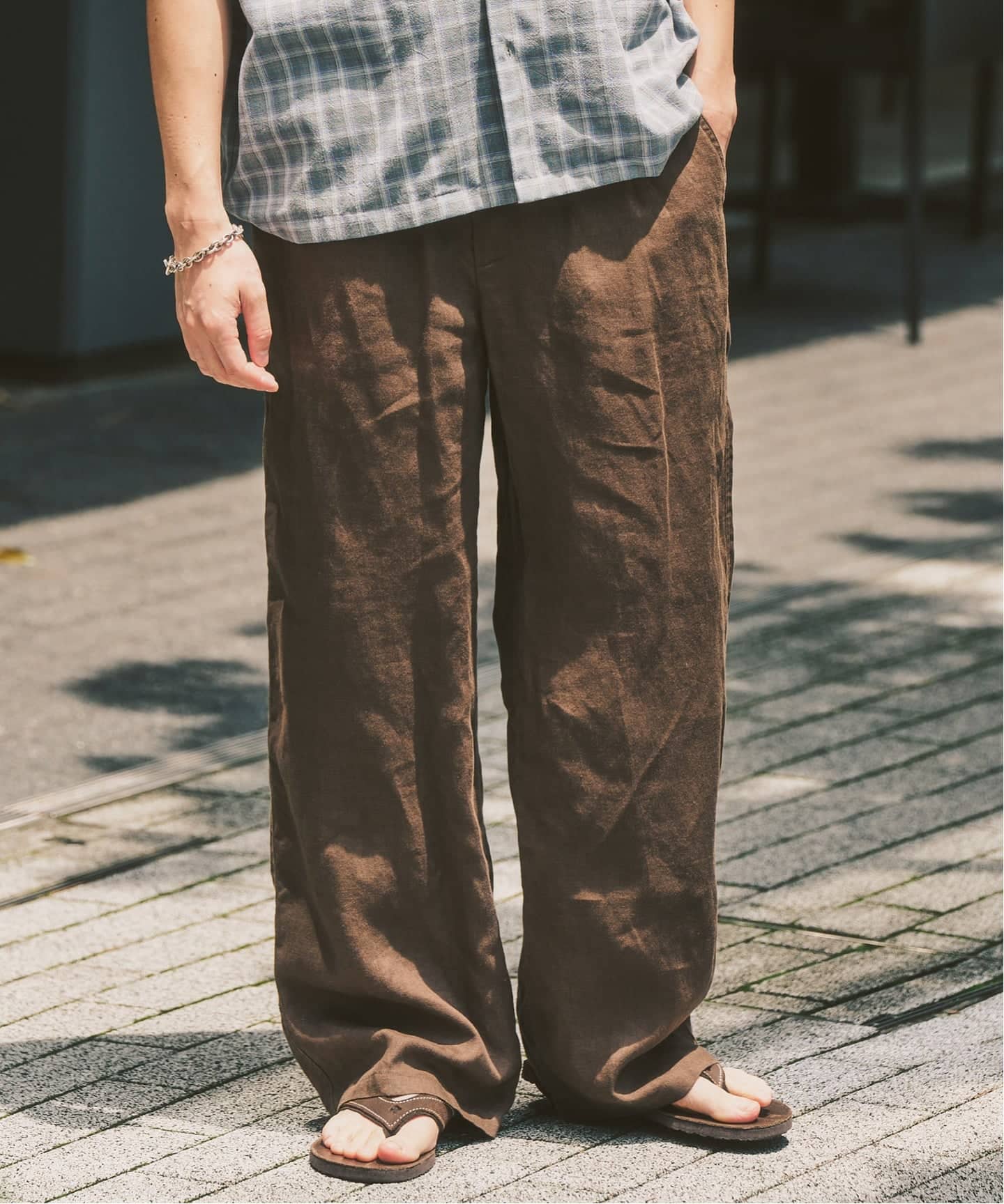 追加｜ノルマンディーリネン パンツ（スラックス）｜417 EDIFICE