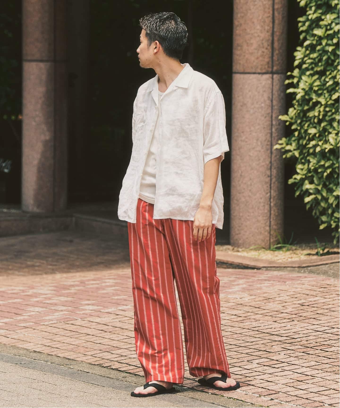 追加｜ノルマンディーリネン パンツ（スラックス）｜417 EDIFICE