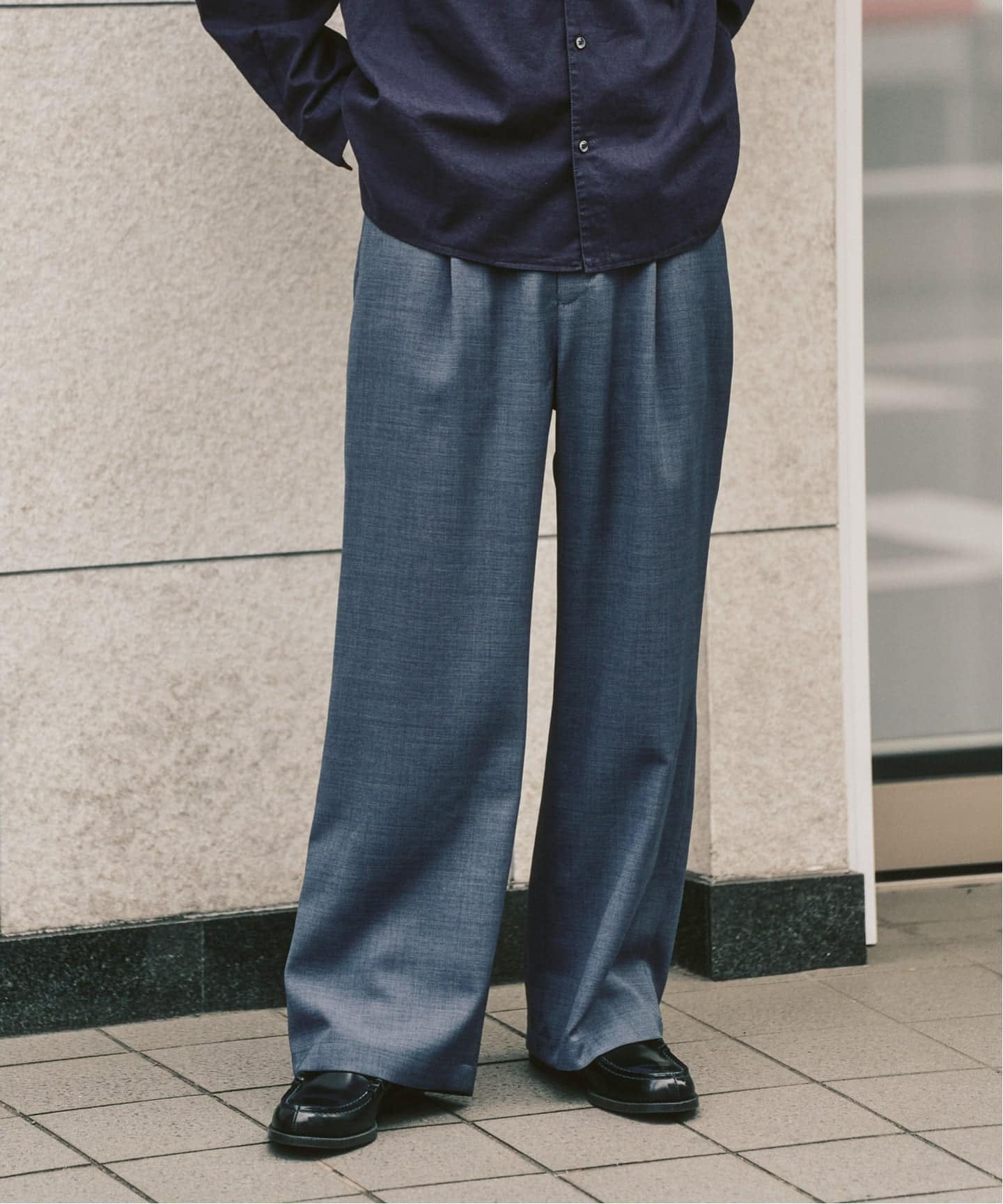 EVALET / エバレット】メッシュ ワイドパンツ 